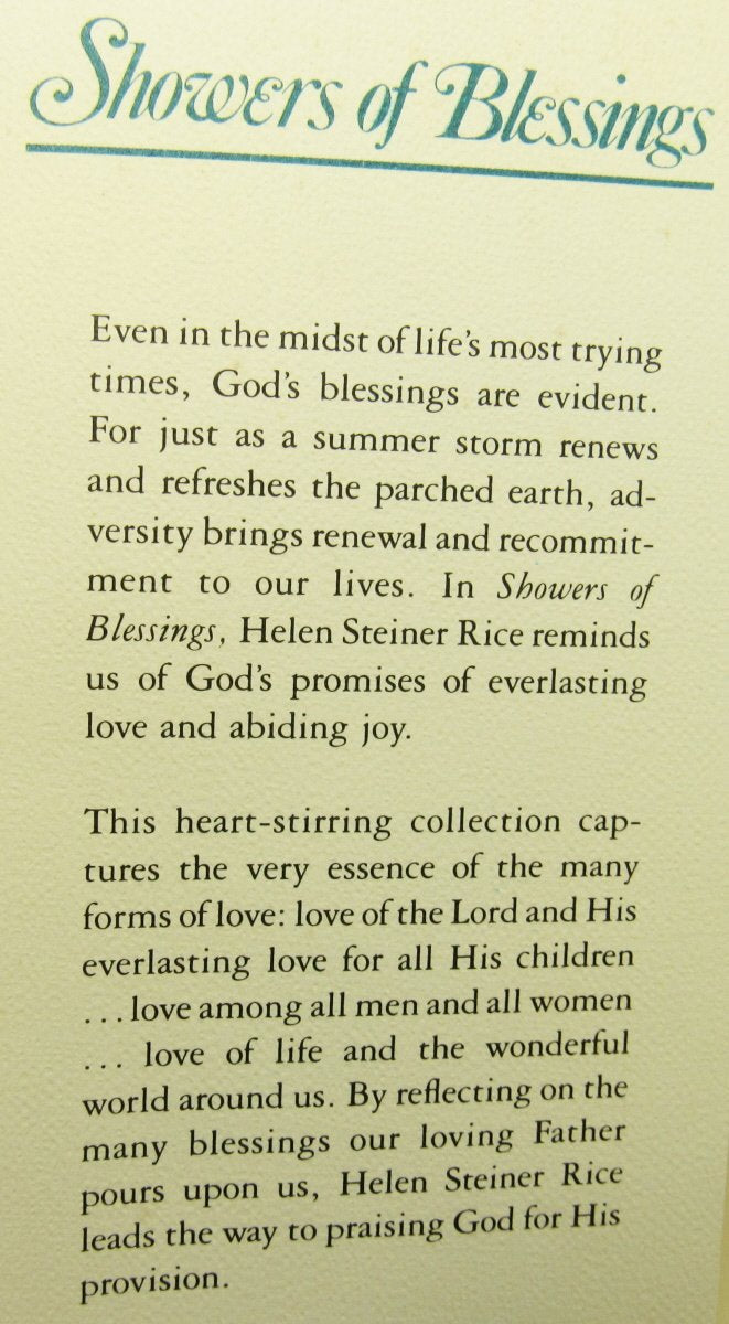 Showers of Blessings