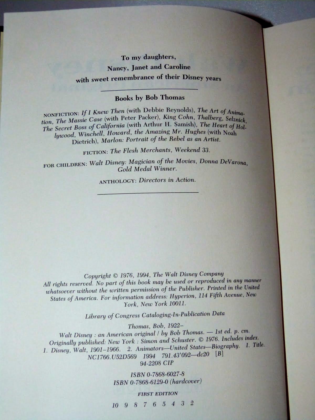 Walt Disney: An American Original used book depot