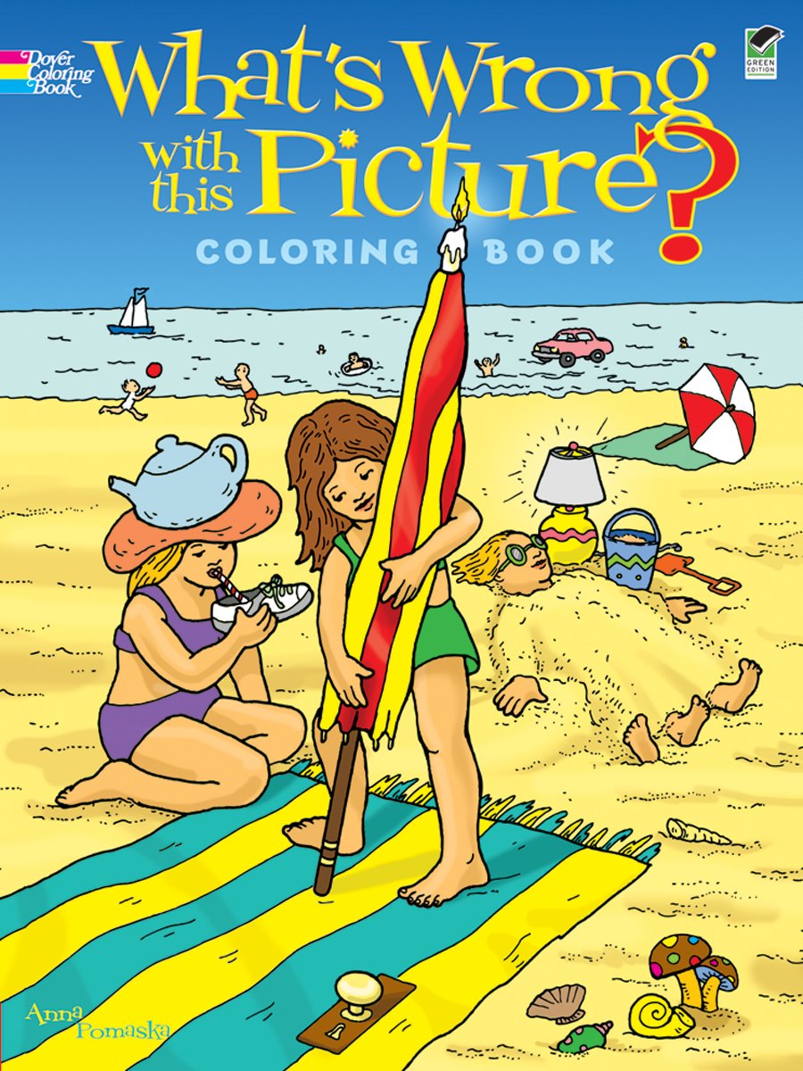 What's Wrong with This Picture Coloring Book used book depot