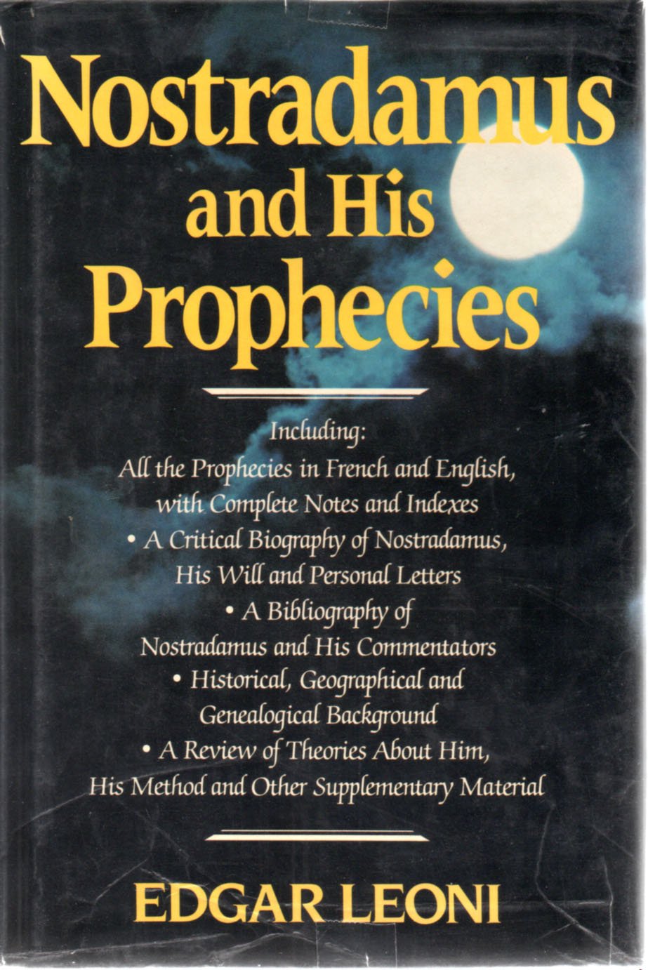 Nostradamus and His Prophecies used book depot