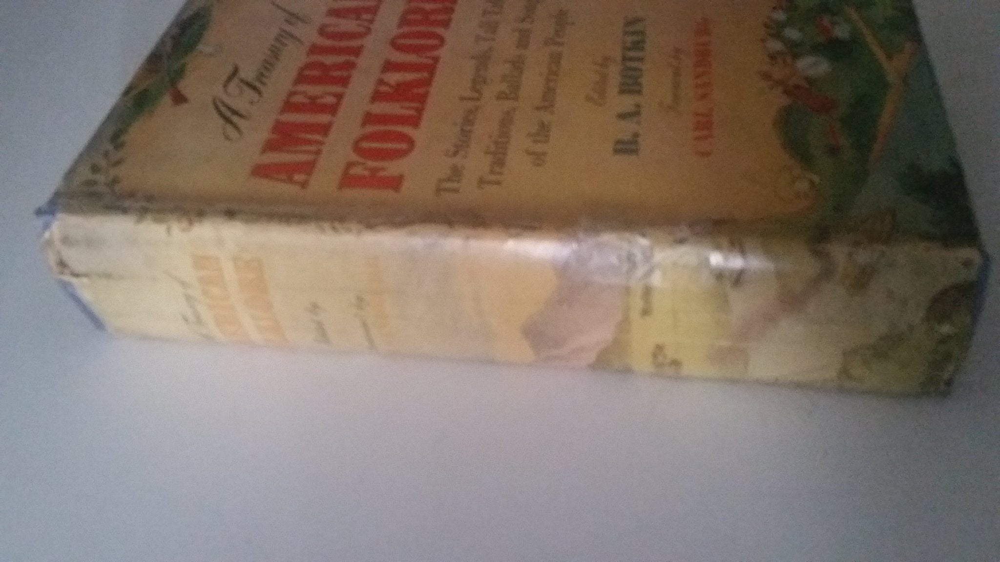 A Treasury of American Folklore used book depot