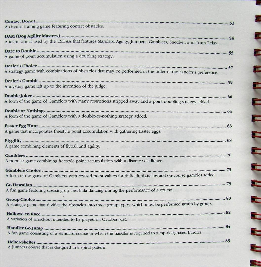 Clean Run Book of Agility Games used book depot