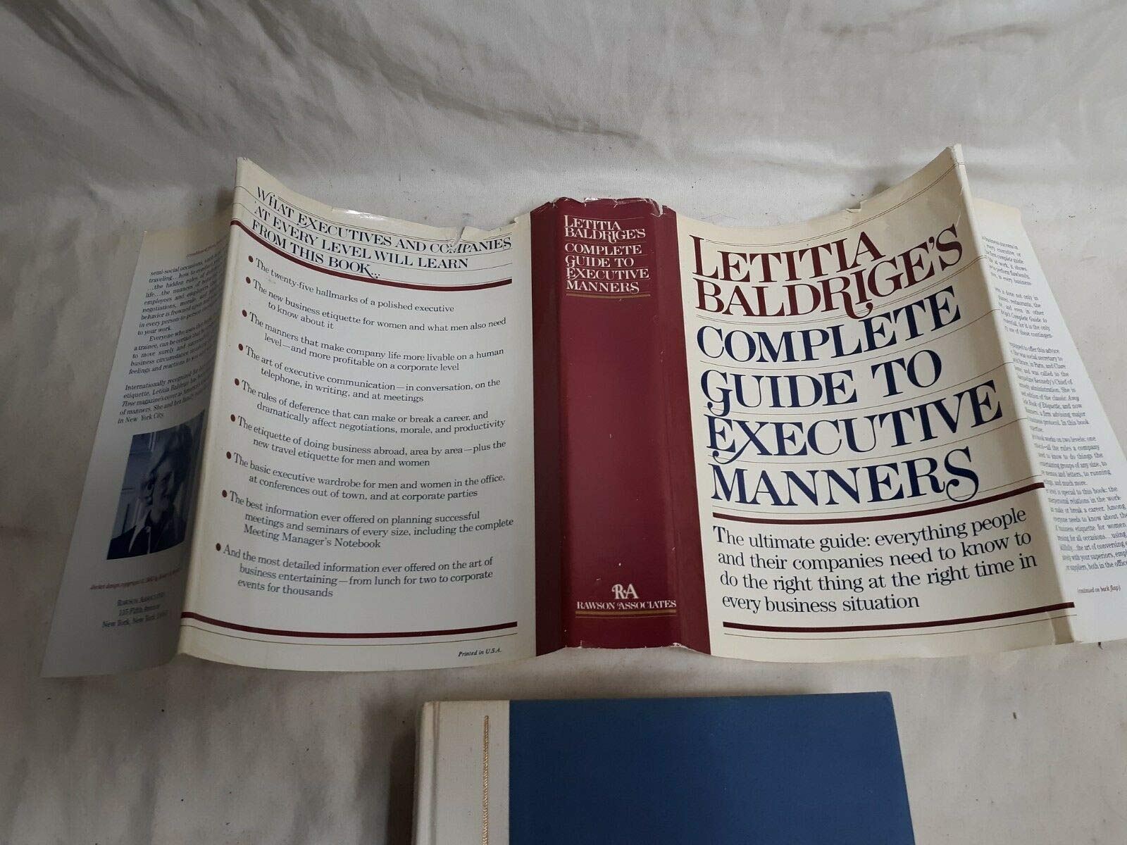 Letitia Baldrige's Complete Guide to Executive Manners used book depot