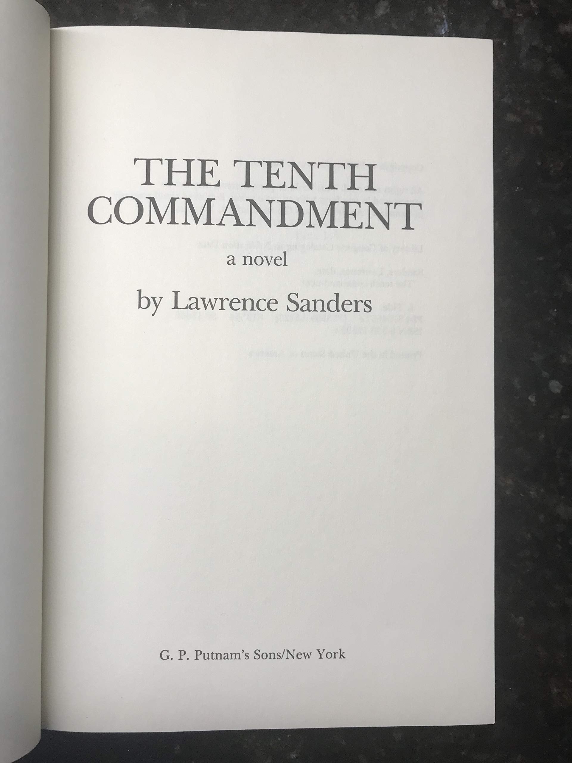 Tenth Commandment used book depot