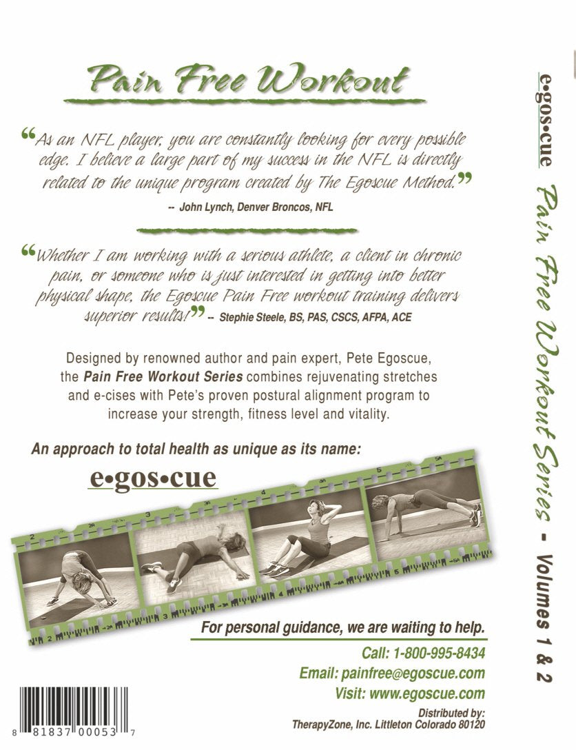 Egoscue: Pain Free Workout Series Vol. 1 and 2 used book depot