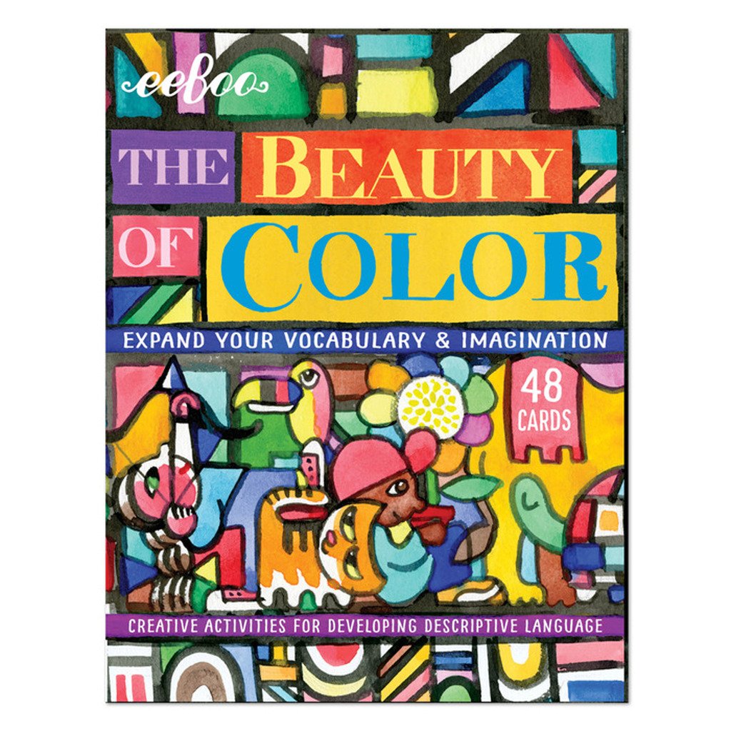 EEBOO Beauty of Color Hardbox Flashcards, 1 EA