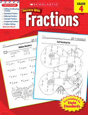 Scholastic Success with Fractions, Grade 4 (Success With Math) used book depot