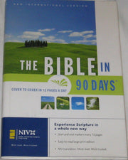 The Bible in 90 Days: Cover to Cover in 12 Pages a Day (New International Version) used book depot