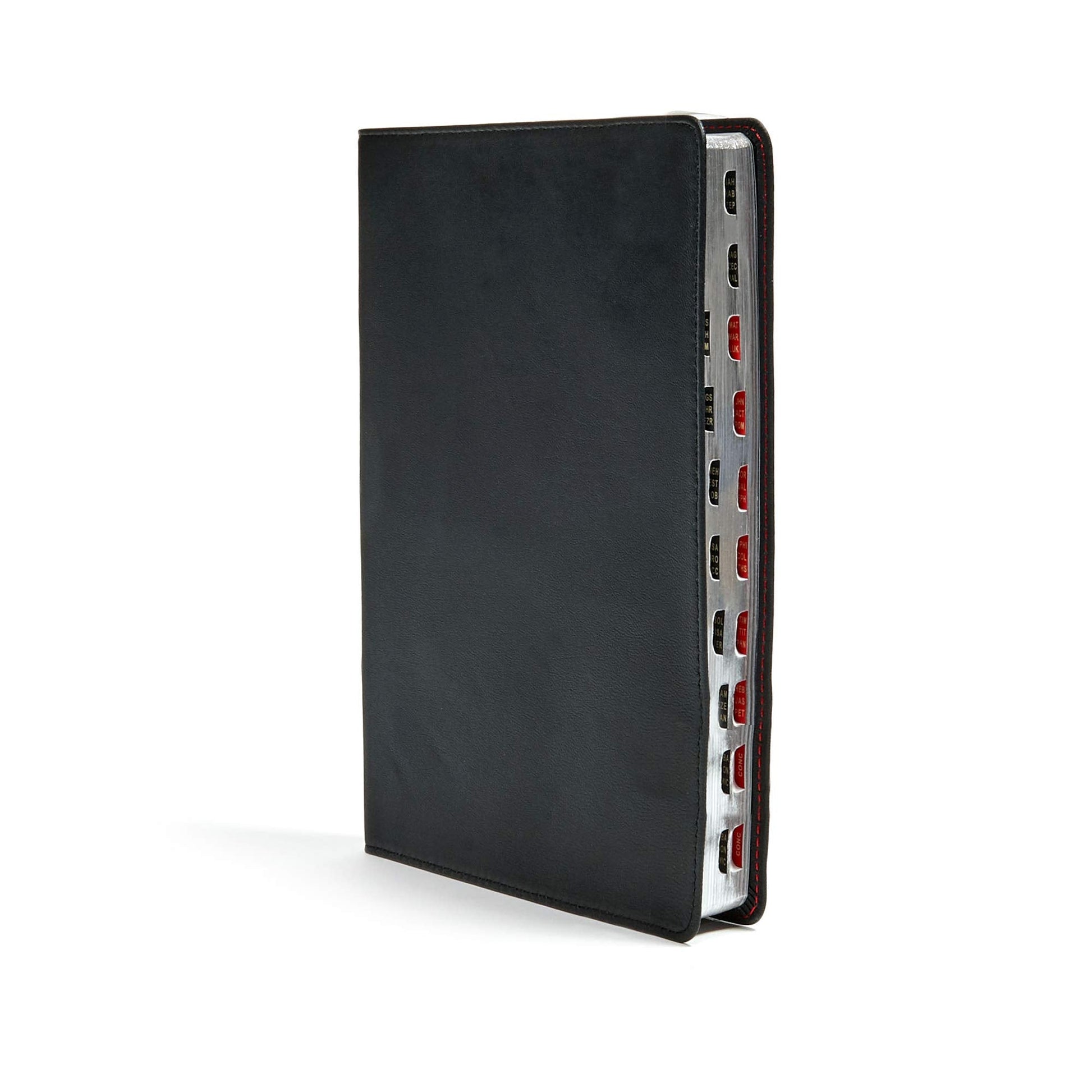 CSB Large Print Ultrathin Reference Bible, Black Premium Leather, Black Letter Edition, Indexed used book depot