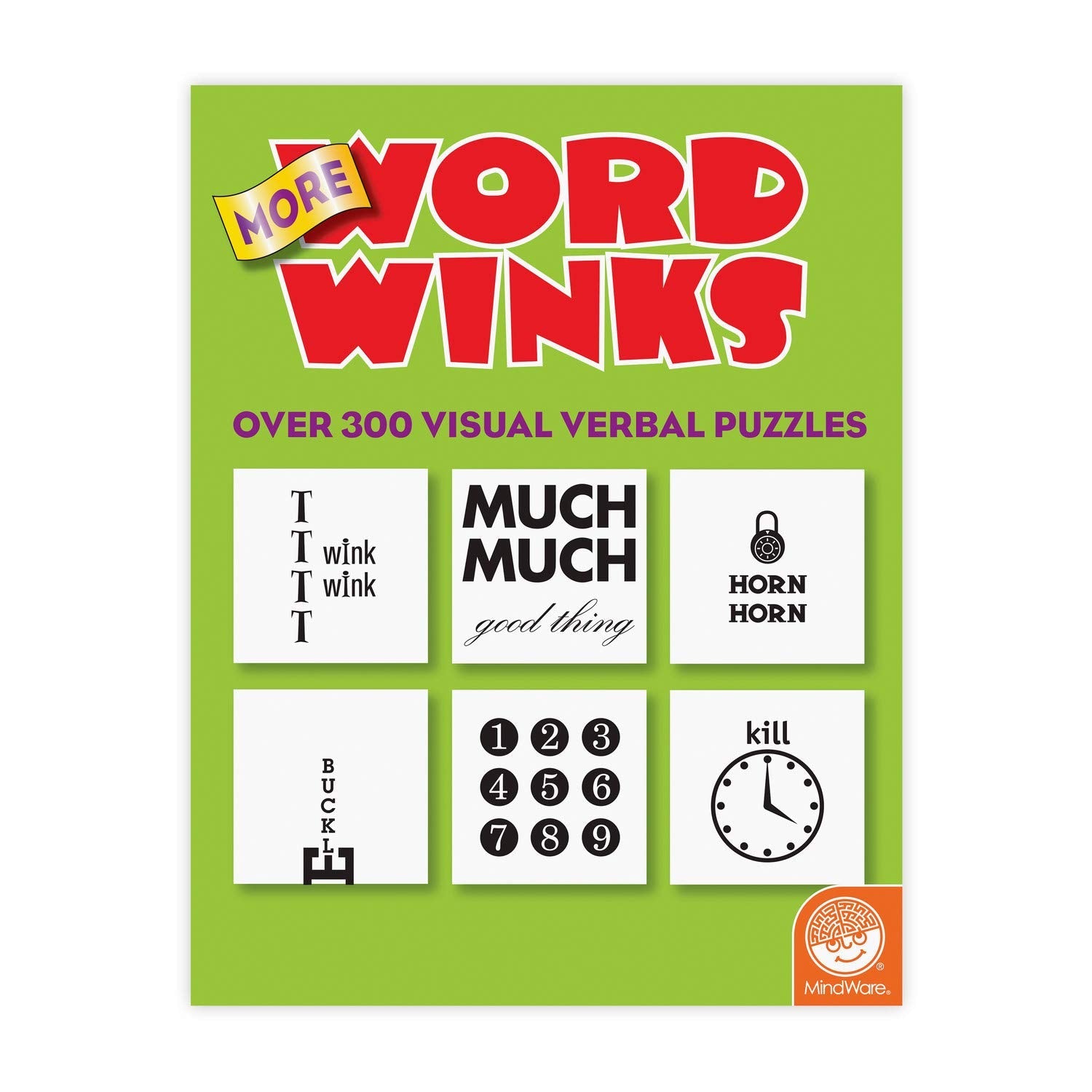 MindWare Brain Teasers: More Word Winks visual word puzzles used book depot