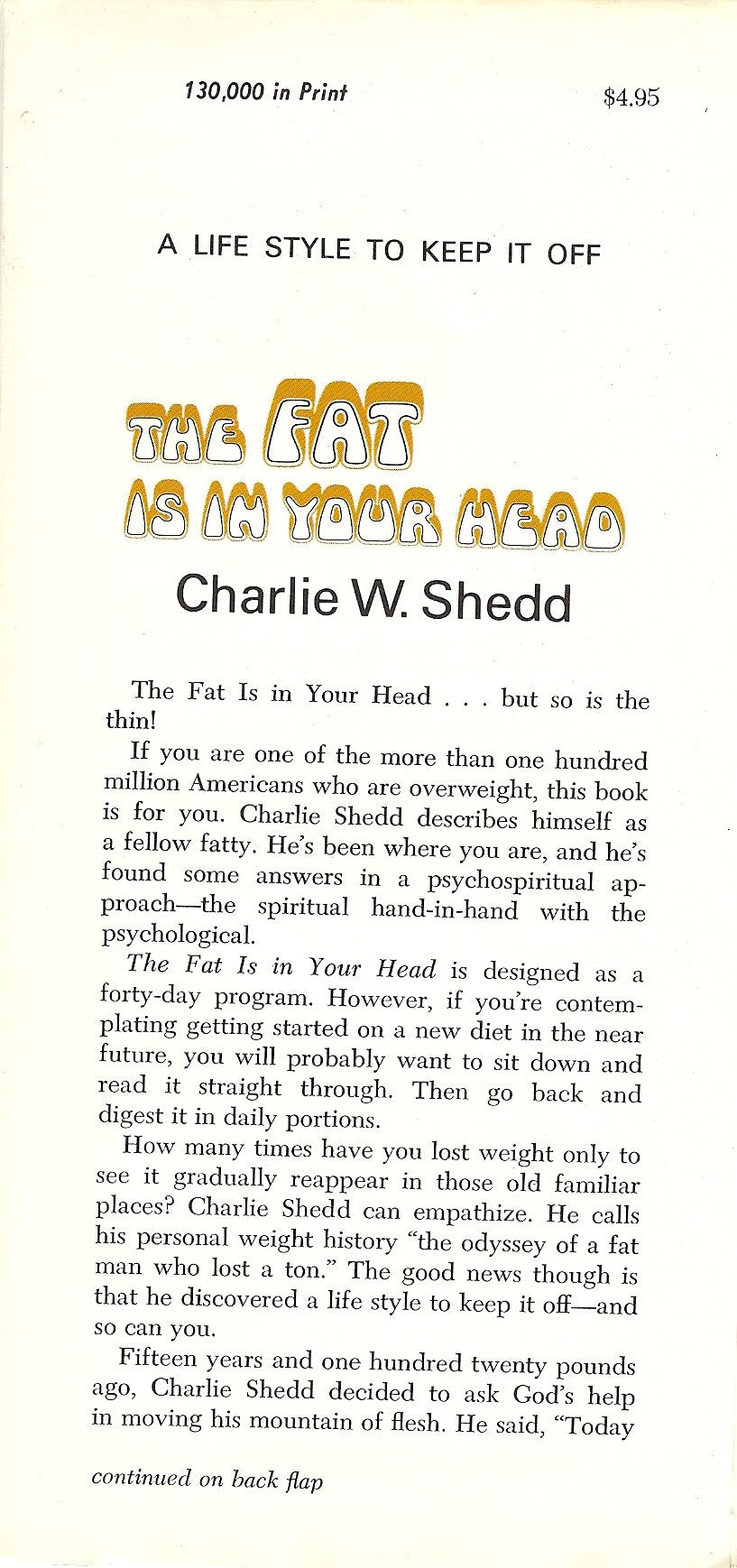 The Fat Is in Your Head used book depot