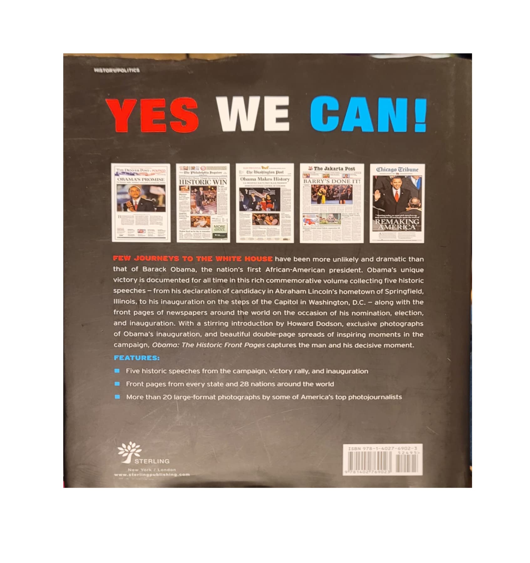 Obama: The Historic Front Pages used book depot