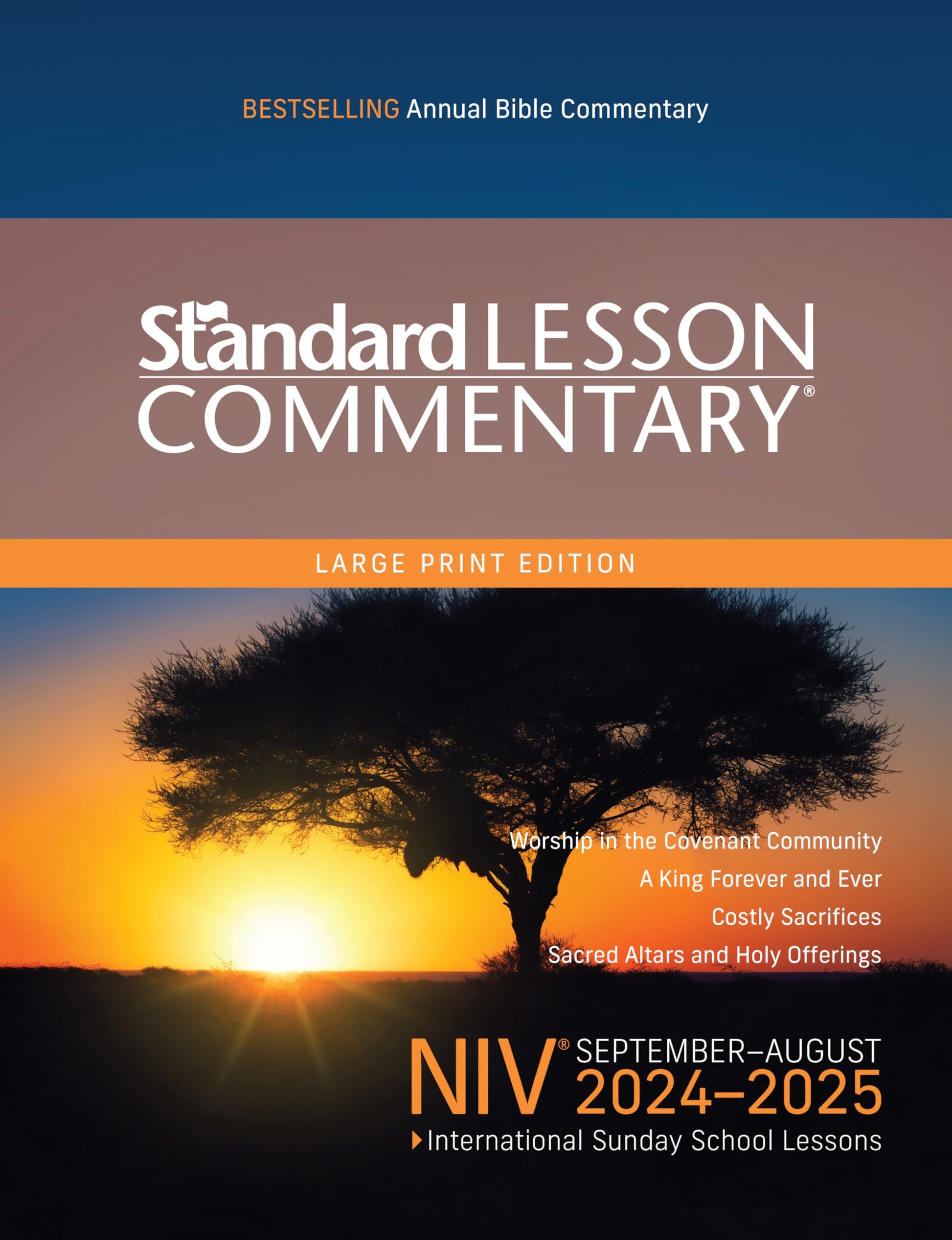 NIV® Standard Lesson Commentary® Large Print Edition 2024-2025 used book depot