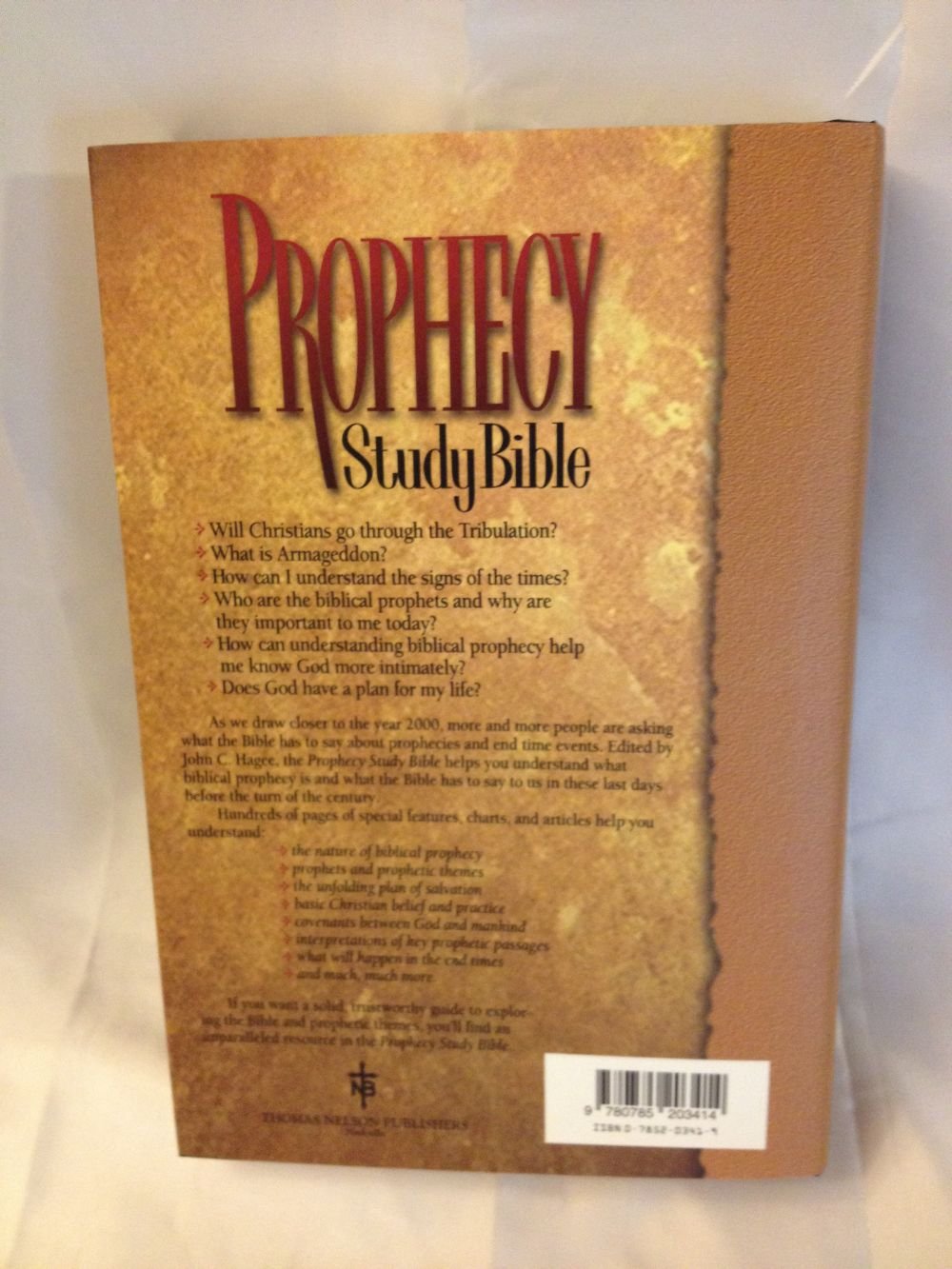 Prophecy Study Bible (New King James Version) used book depot