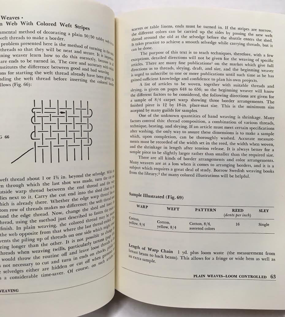 The Key to Weaving: A Textbook of Hand Weaving for the Beginning Weaver (Second Revised Edition)