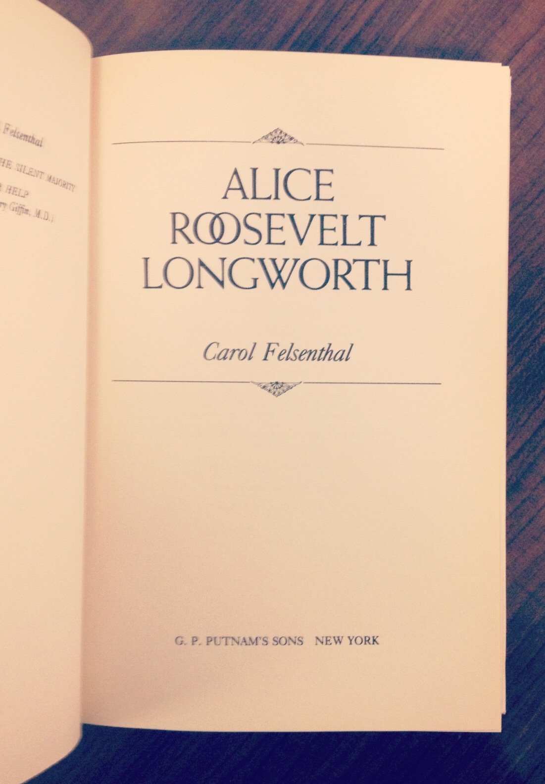 Alice Roosevelt Longworth used book depot