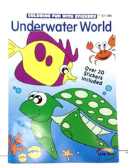 Underwater World - Coloring Fun With Stickers