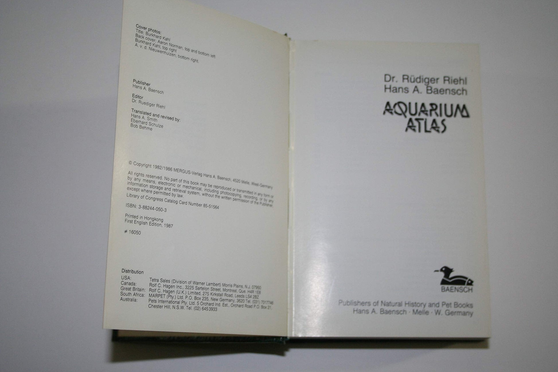 Aquarium Atlas, Vol. 1 used book depot