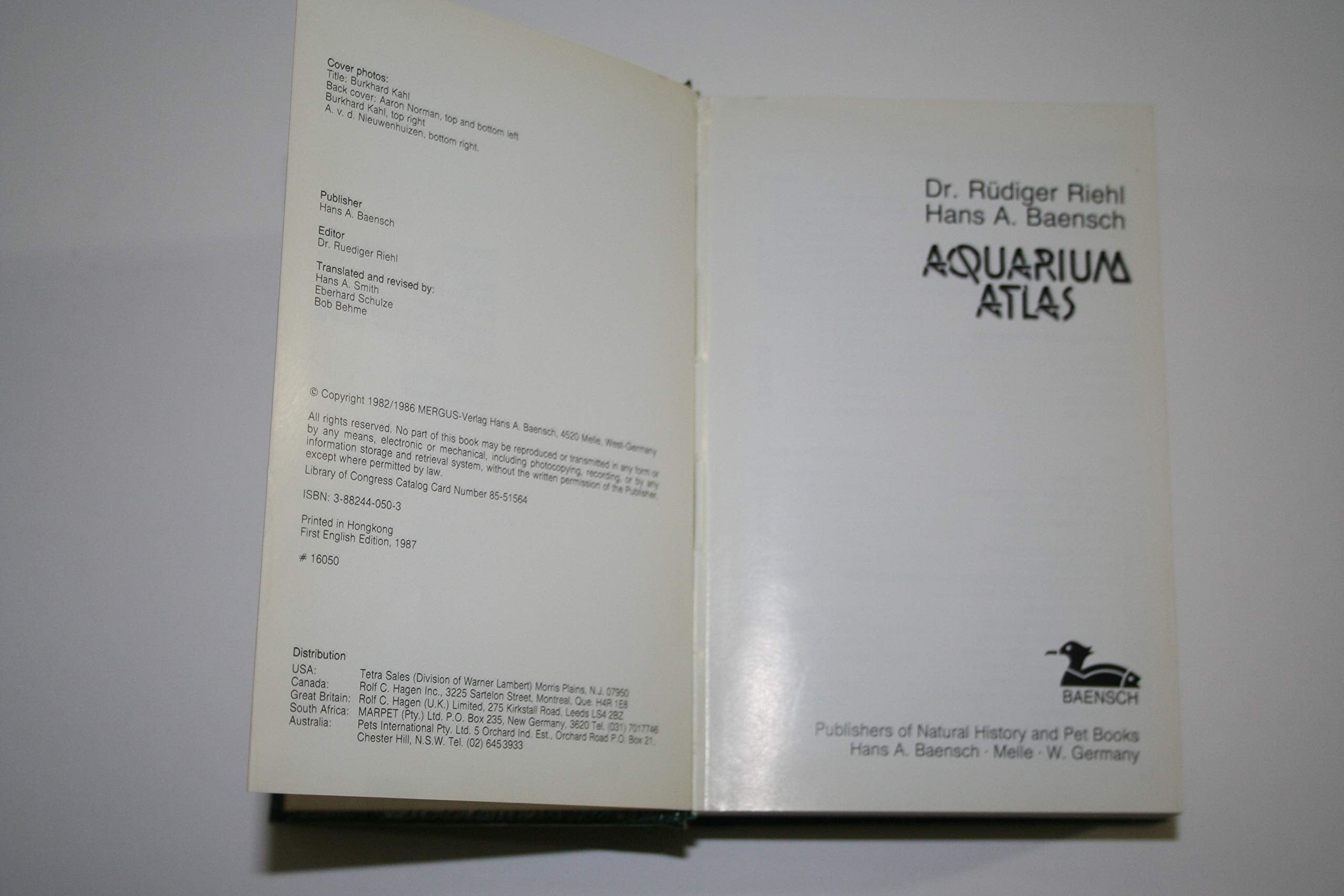 Aquarium Atlas, Vol. 1 used book depot