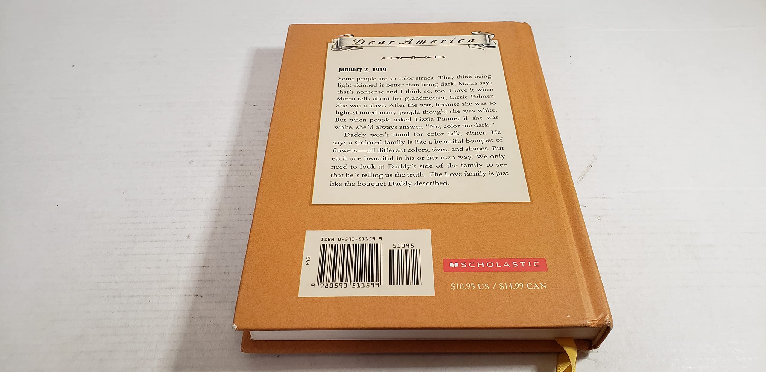 Color Me Dark: The Diary of Nellie Lee Love, the Great Migration North (Dear America) used book depot