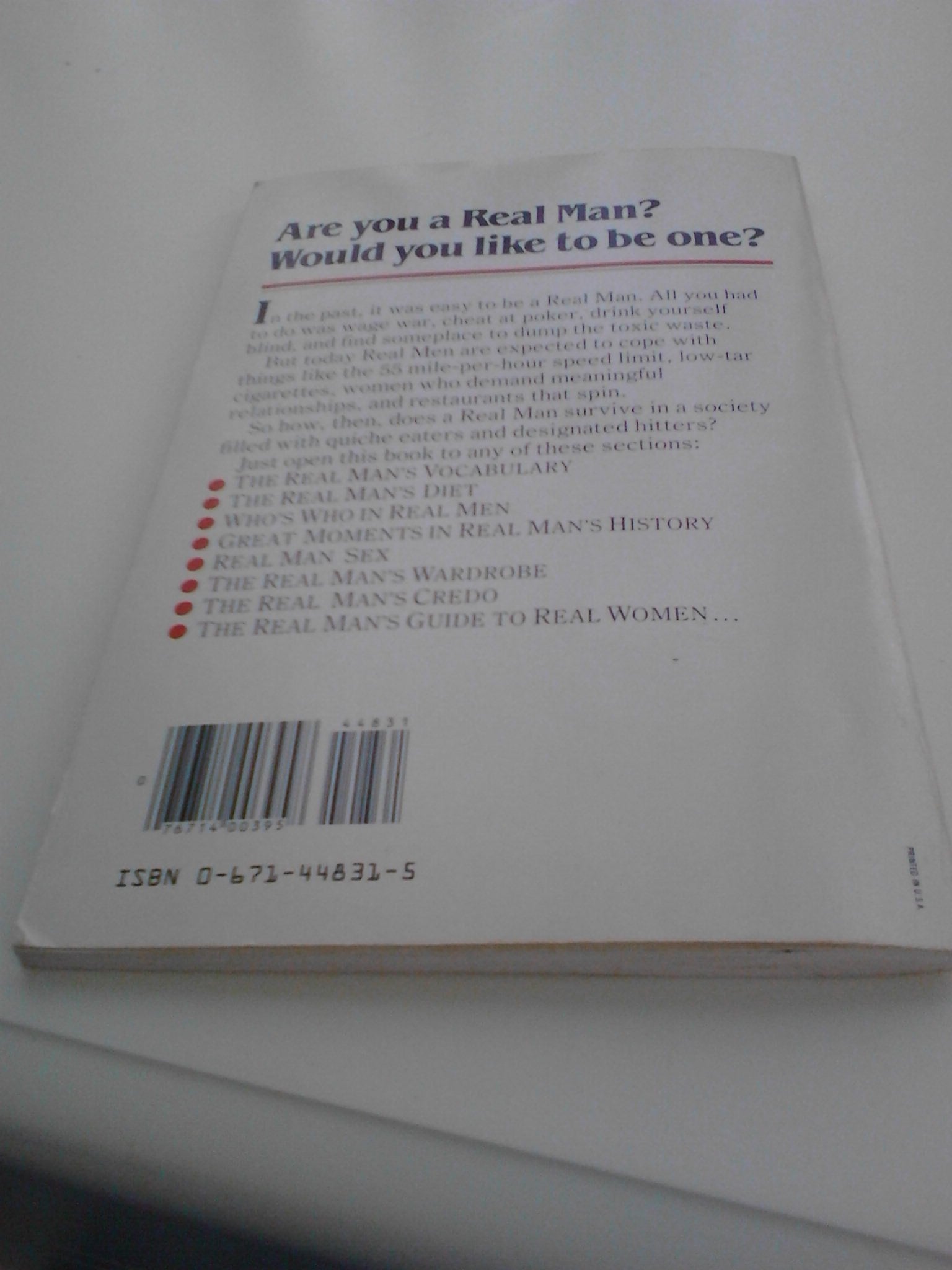 Real Men Don't Eat Quiche used book depot