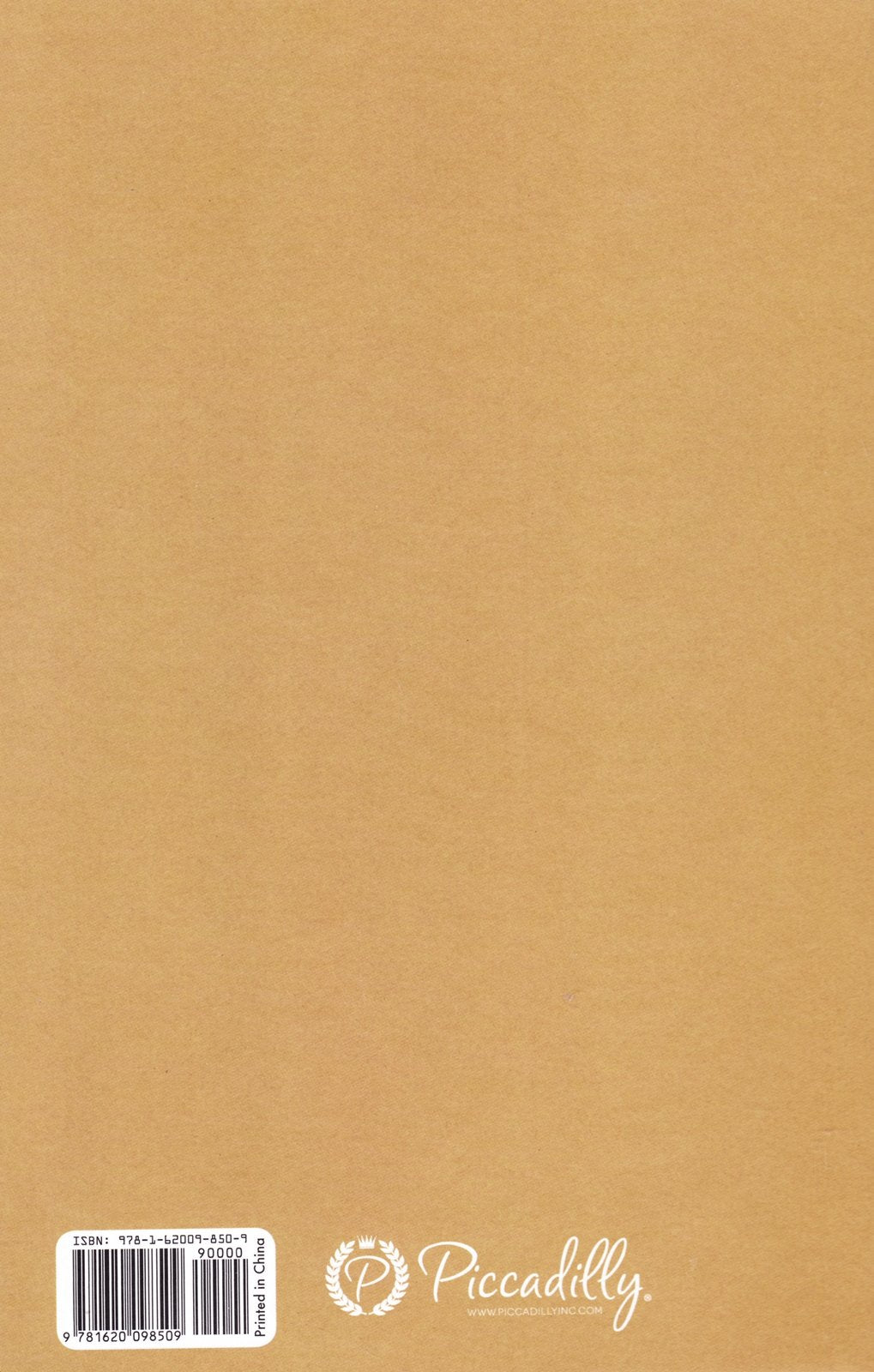Piccadilly Naked Journal "Write" Kraft Color Medium Size