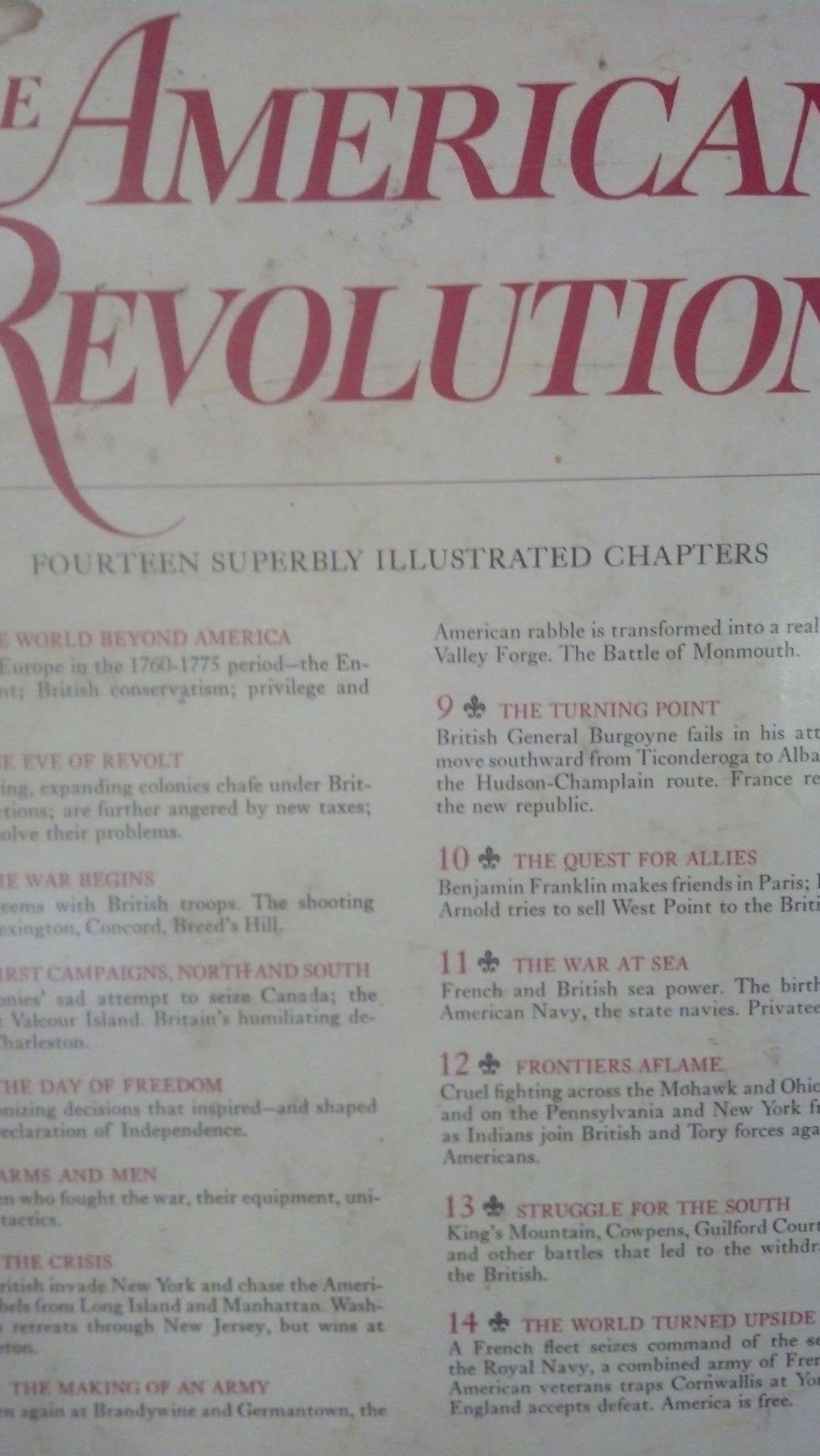 The American Heritage History of the American Revolution used book depot