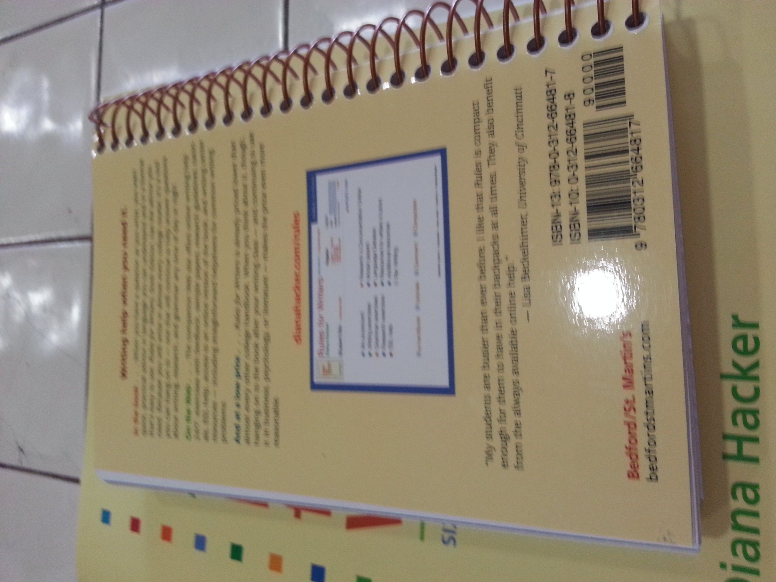 Rules for Writers with 2009 MLA and 2010 APA Updates used book depot