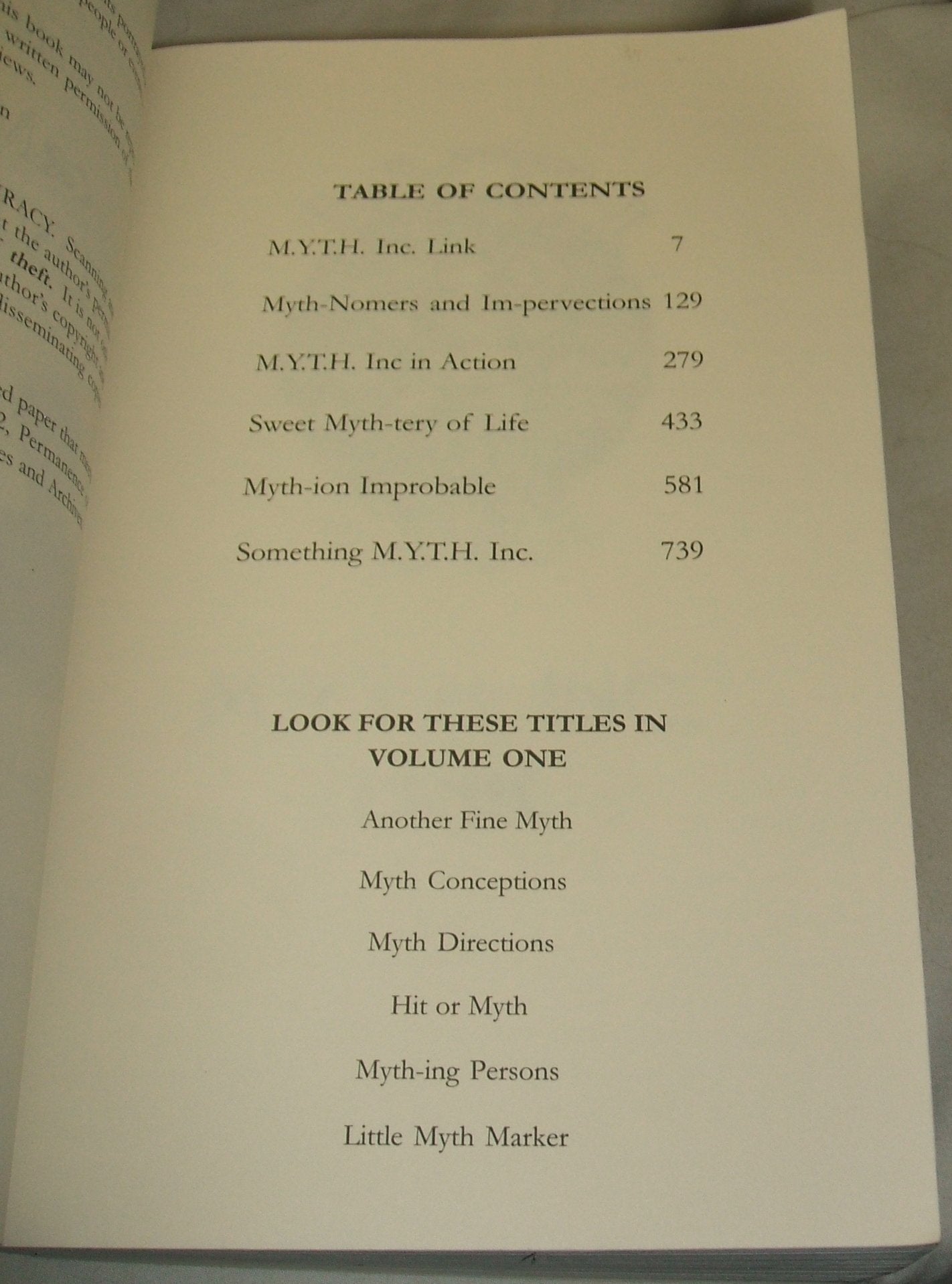 Robert Asprin's Myth Adventures 2 used book depot