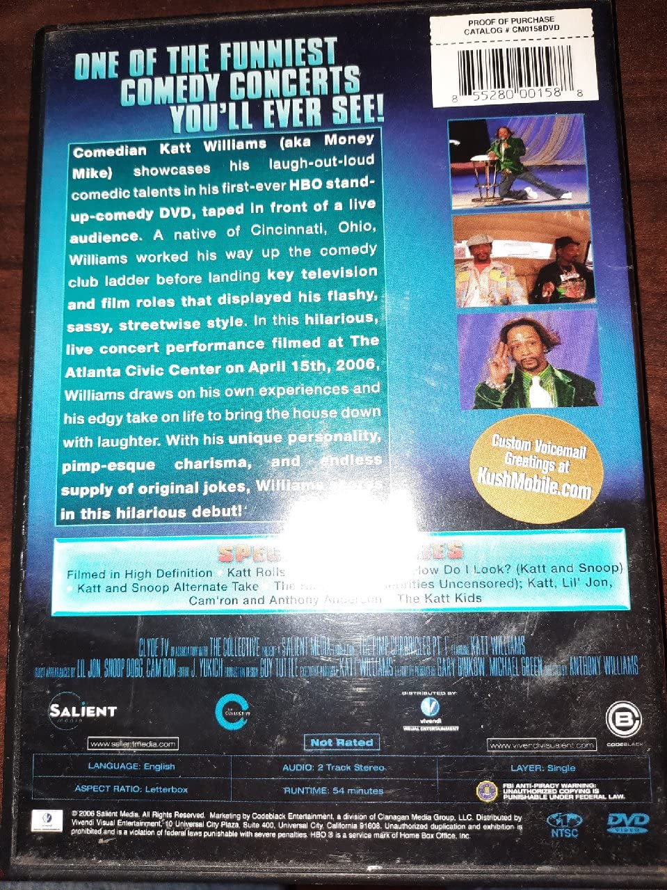 KATT WILLIAMS THE PIMP CHRONICLE PT 1 BY WILL used book depot