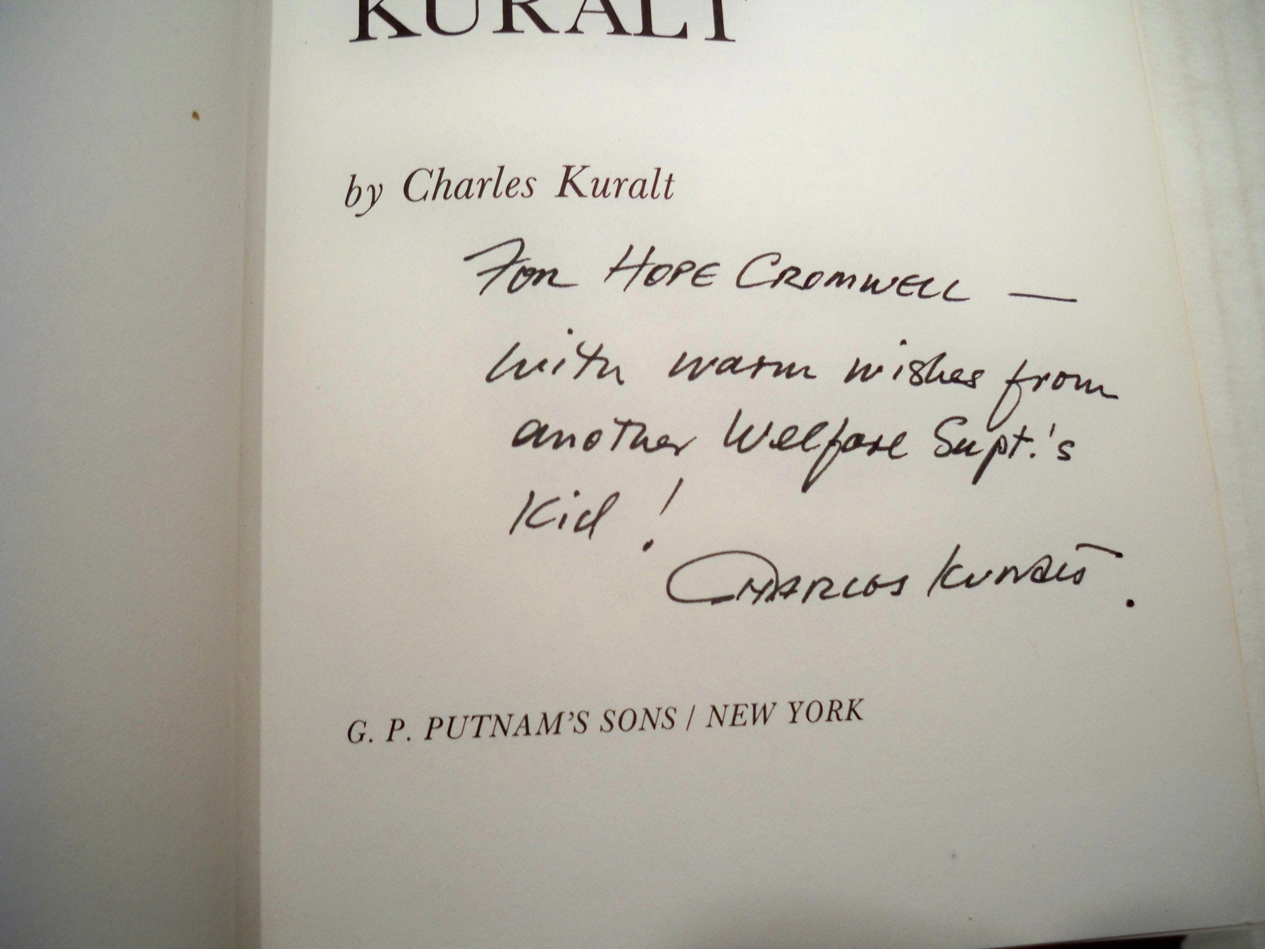 On the Road with Charles Kuralt used book depot