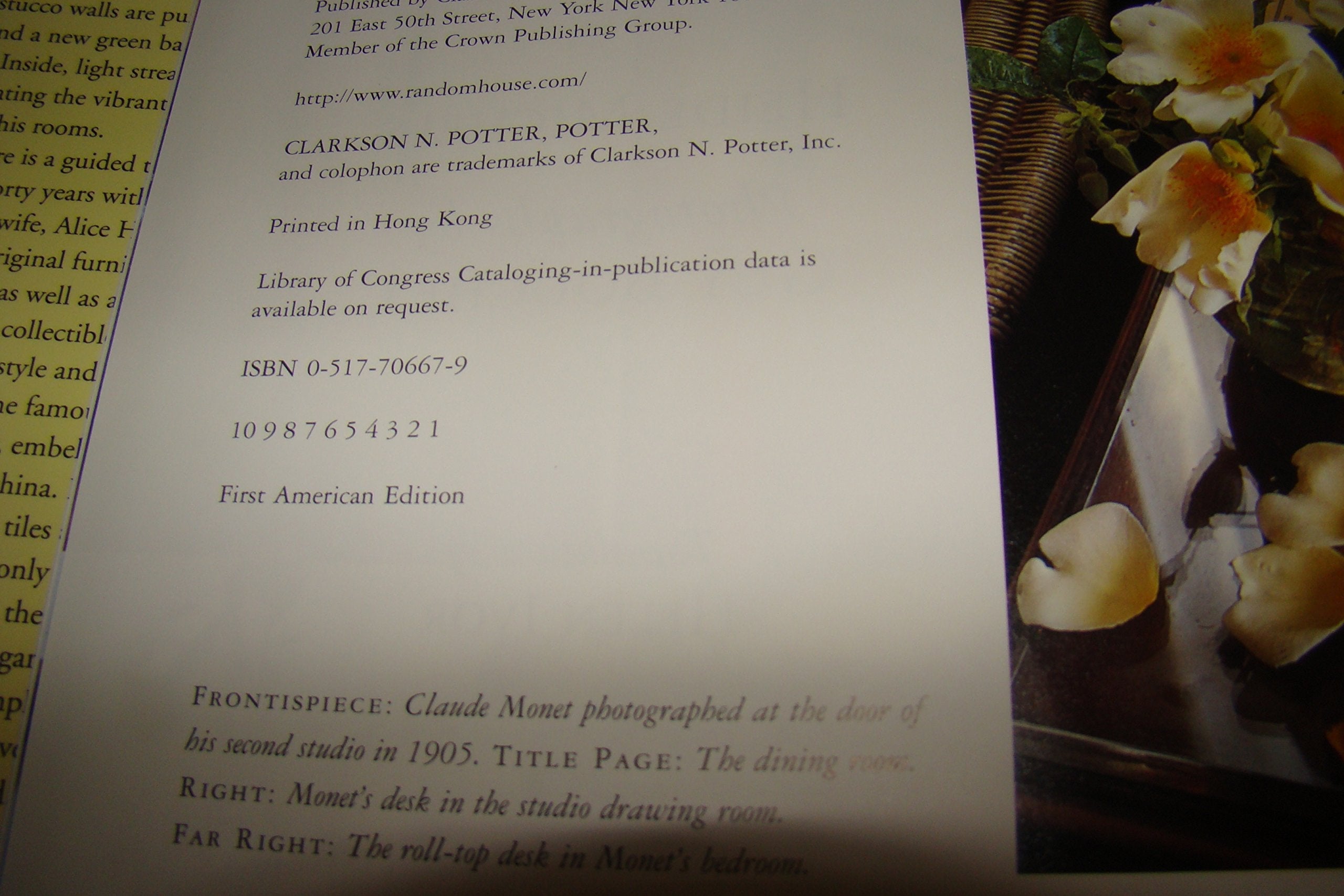 Monet's House: An Impressionistic Interior used book depot
