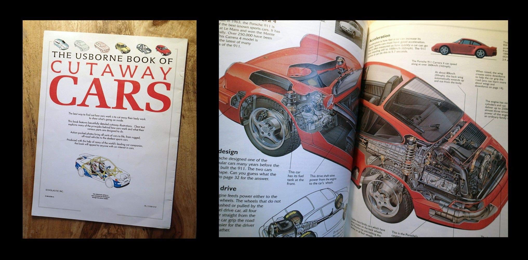 The Usborne Book of Cutaway Cars used book depot