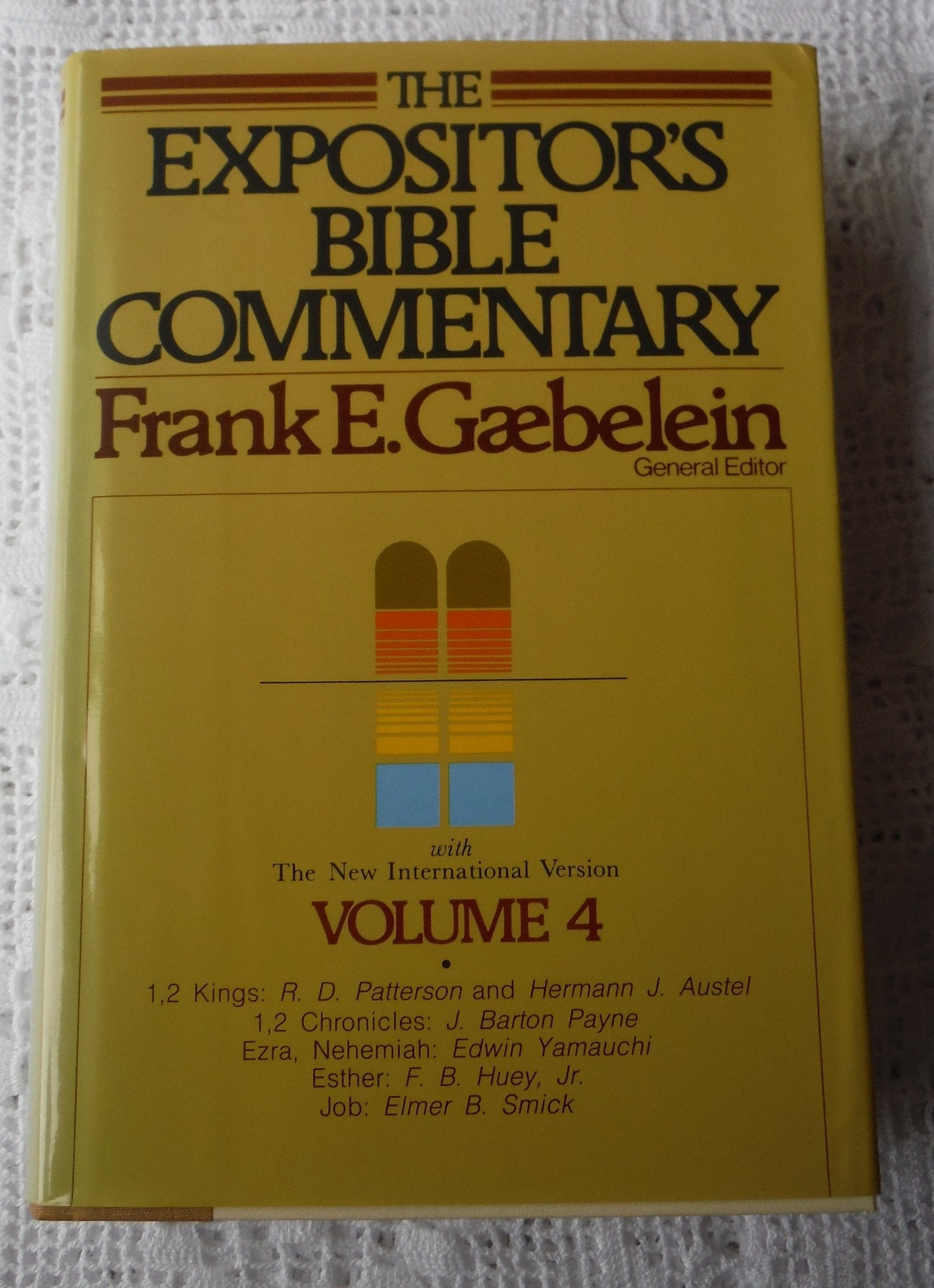The Expositor's Bible Commentary (Volume 4) 1 & 2 Kings, 1 & 2 Chronicles, Ezra, Nehemiah, Esther, Job used book depot
