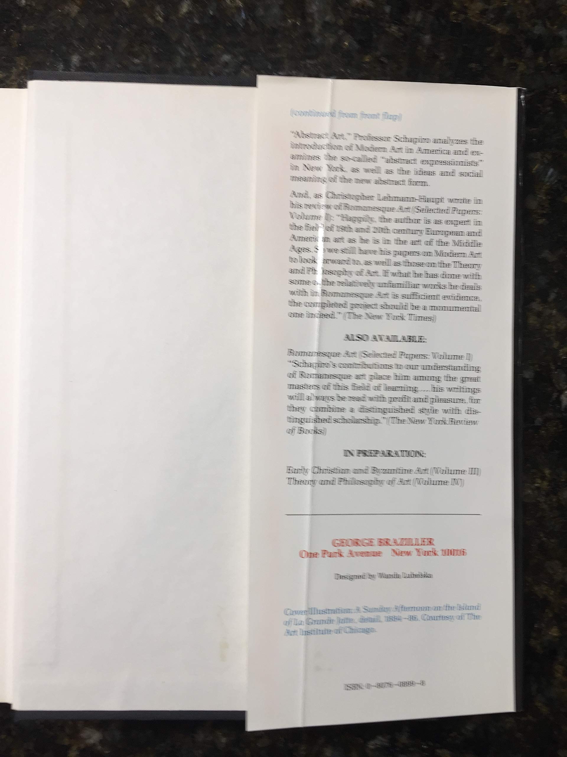 Modern Art, 19th & 20th Centuries (Selected Papers) used book depot