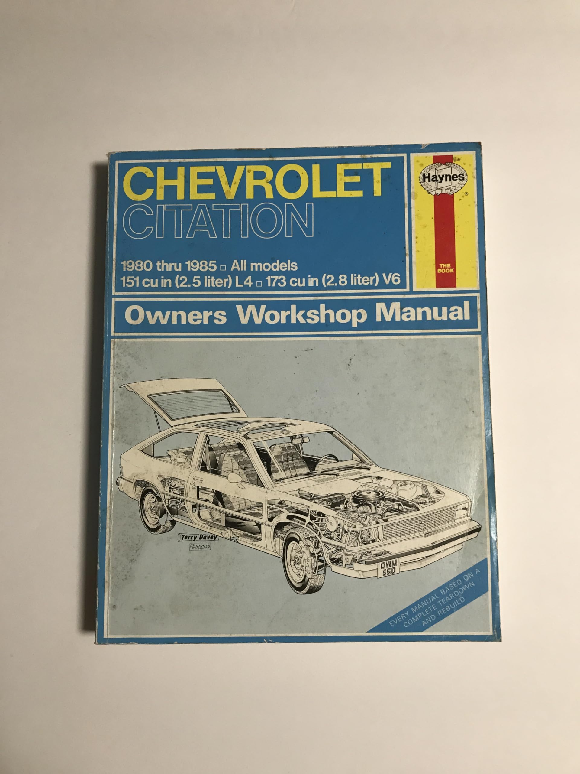 Chevrolet Citation (Hayne's Automotive Repair Manual) used book depot