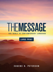 The Message Large Print (Hardcover): The Bible in Contemporary Language used book depot