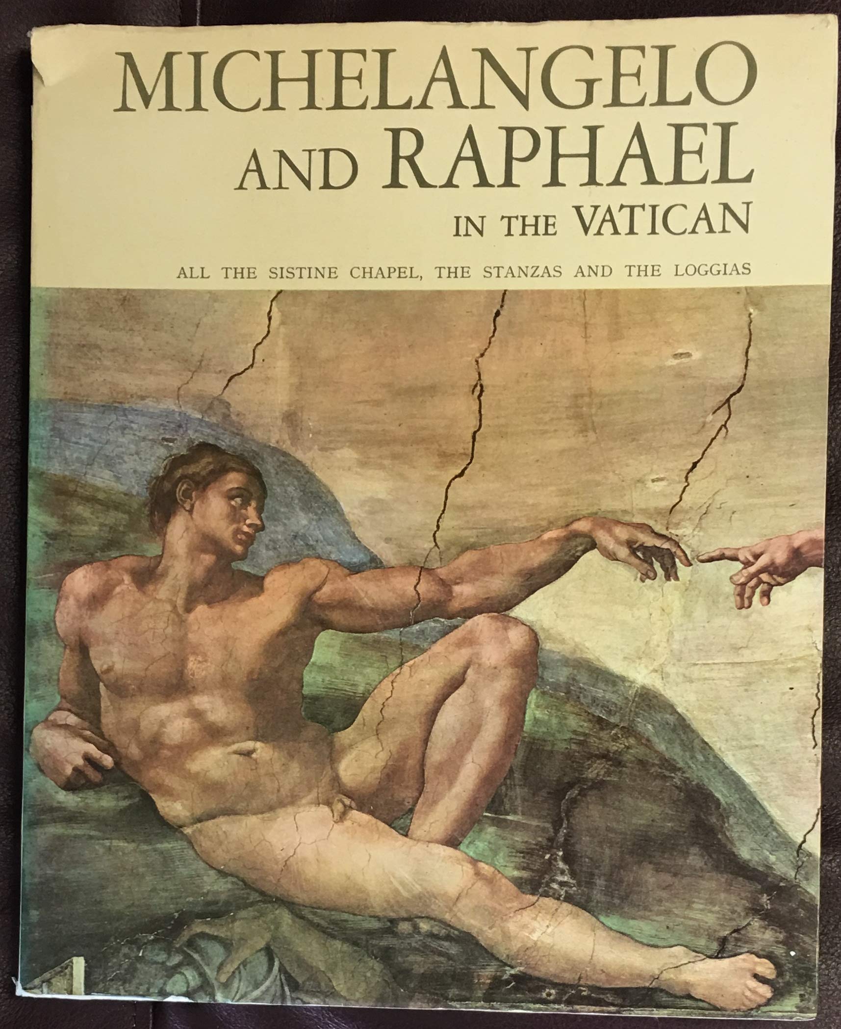 Michelangelo and Raphael in the Vatican (All the Sistine Chapel, the Stanzas and the Loggias, With Botticelli-Perugino Signorelli-Ghirlandaio and Rosselli) used book depot