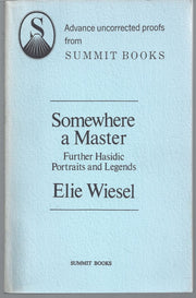Somewhere a Master: Further Hasidic Portraits and Legends used book depot