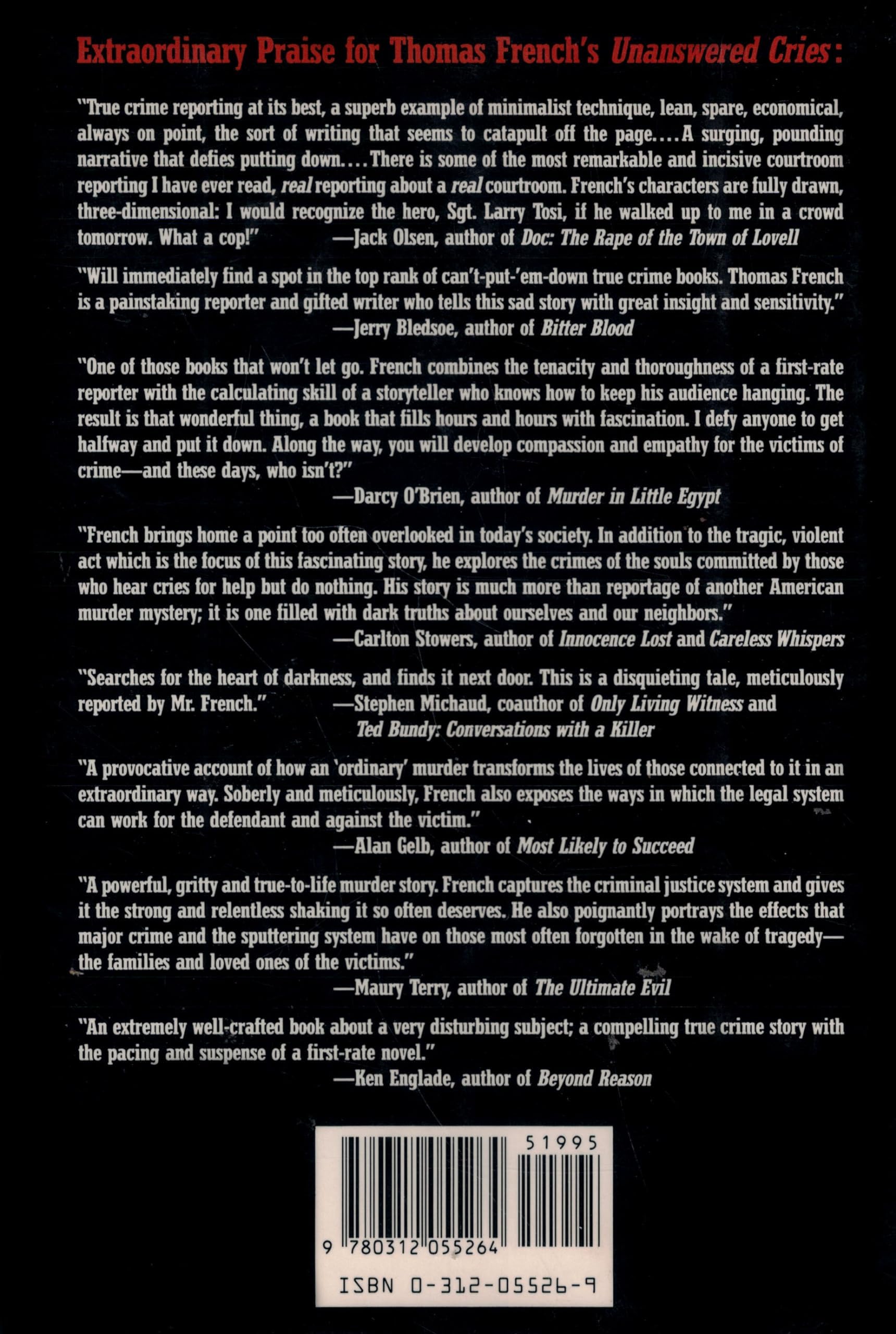Unanswered Cries: A True Story of Friends, Neighbors, and Murder in a Small Town used book depot