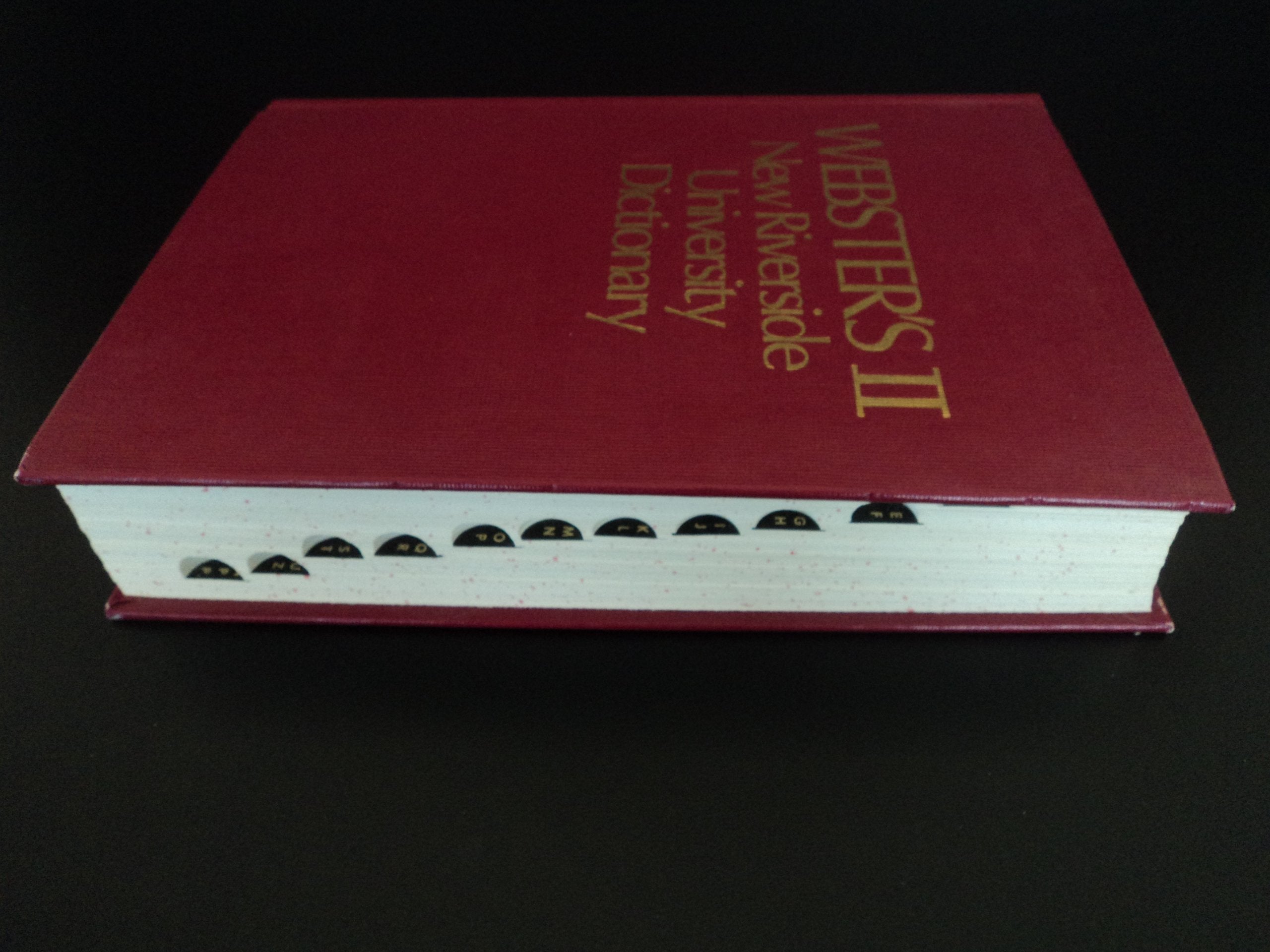 Dic Webster's II New Riverside University Dictionary used book depot