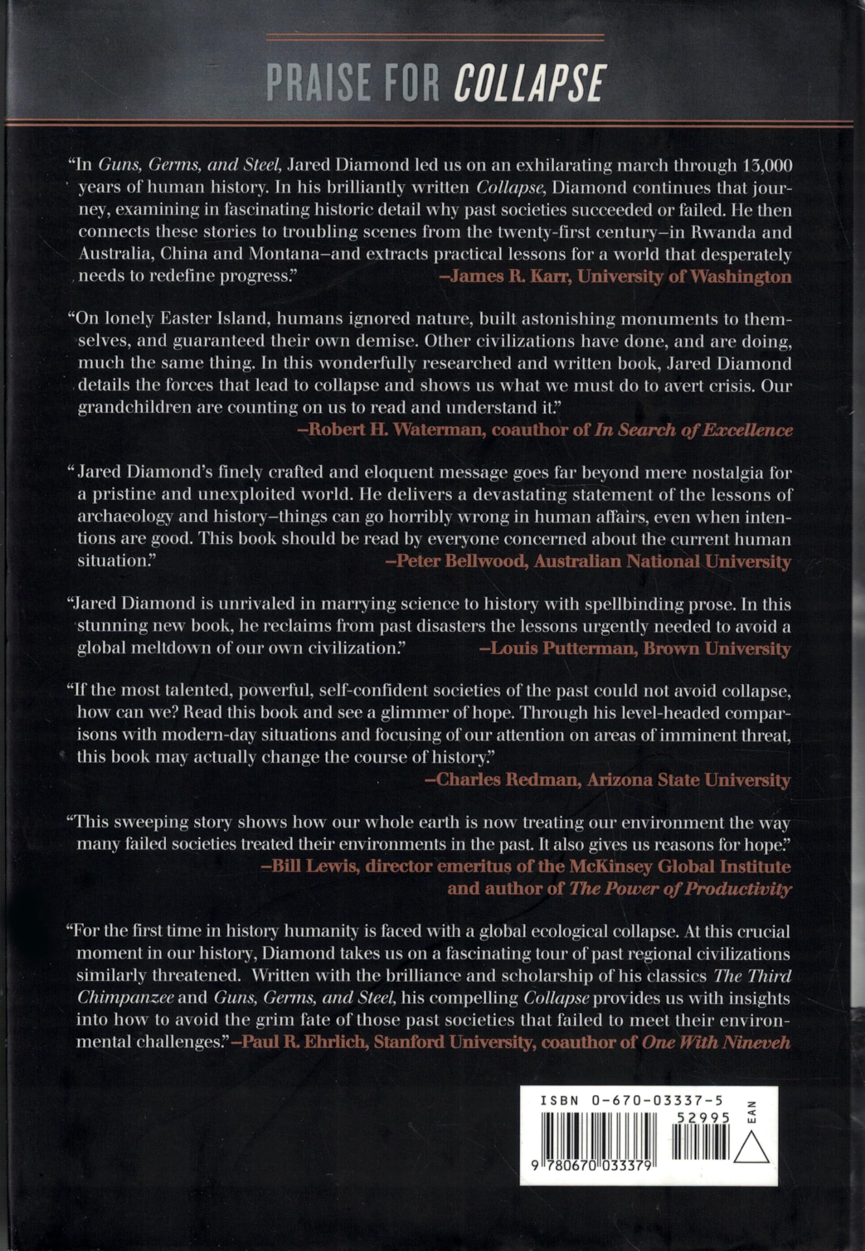 Collapse: How Societies Choose to Fail or Succeed used book depot