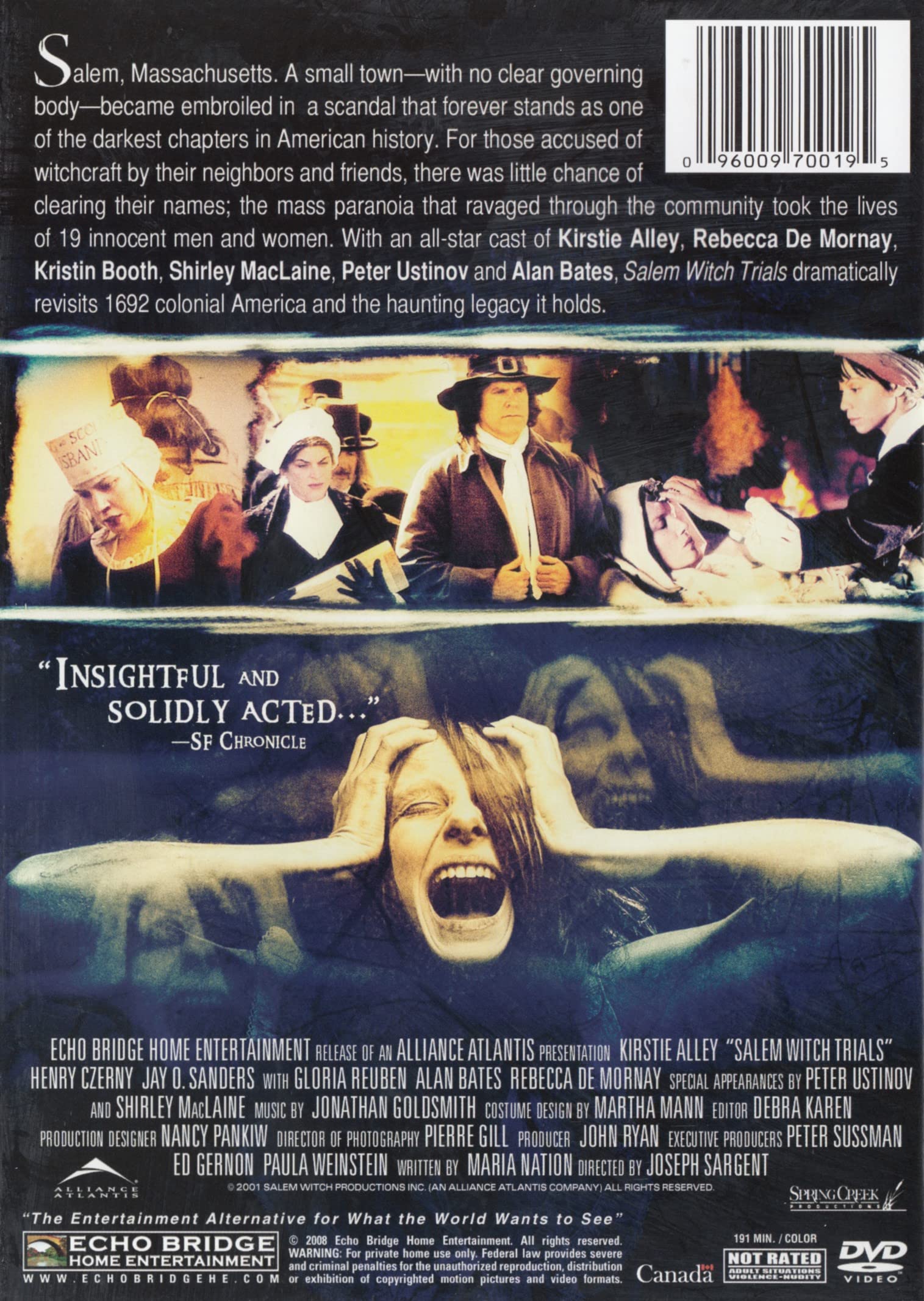 Salem Witch Trials featuring Kirstie Alley used book depot