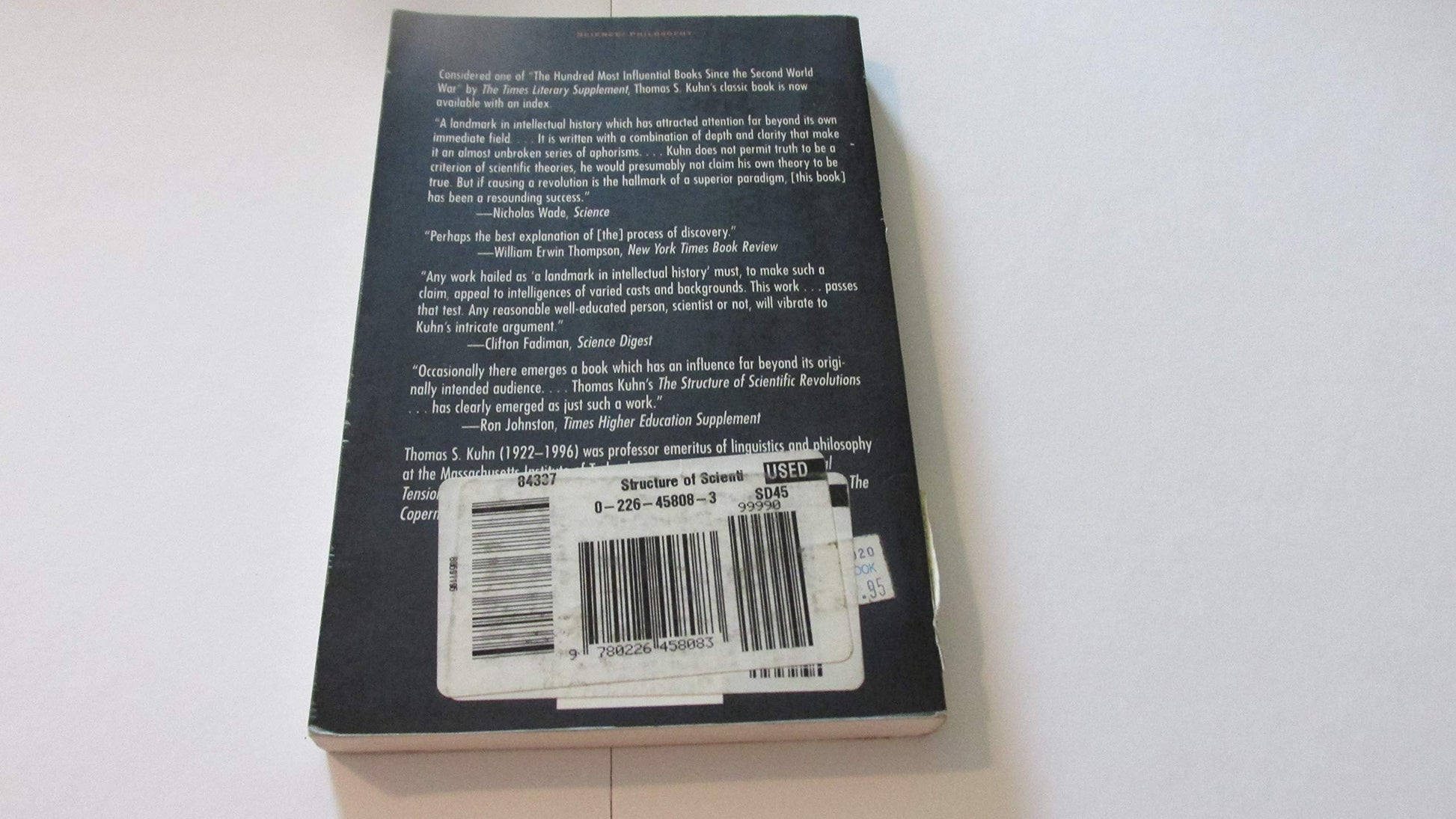 The Structure of Scientific Revolutions used book depot