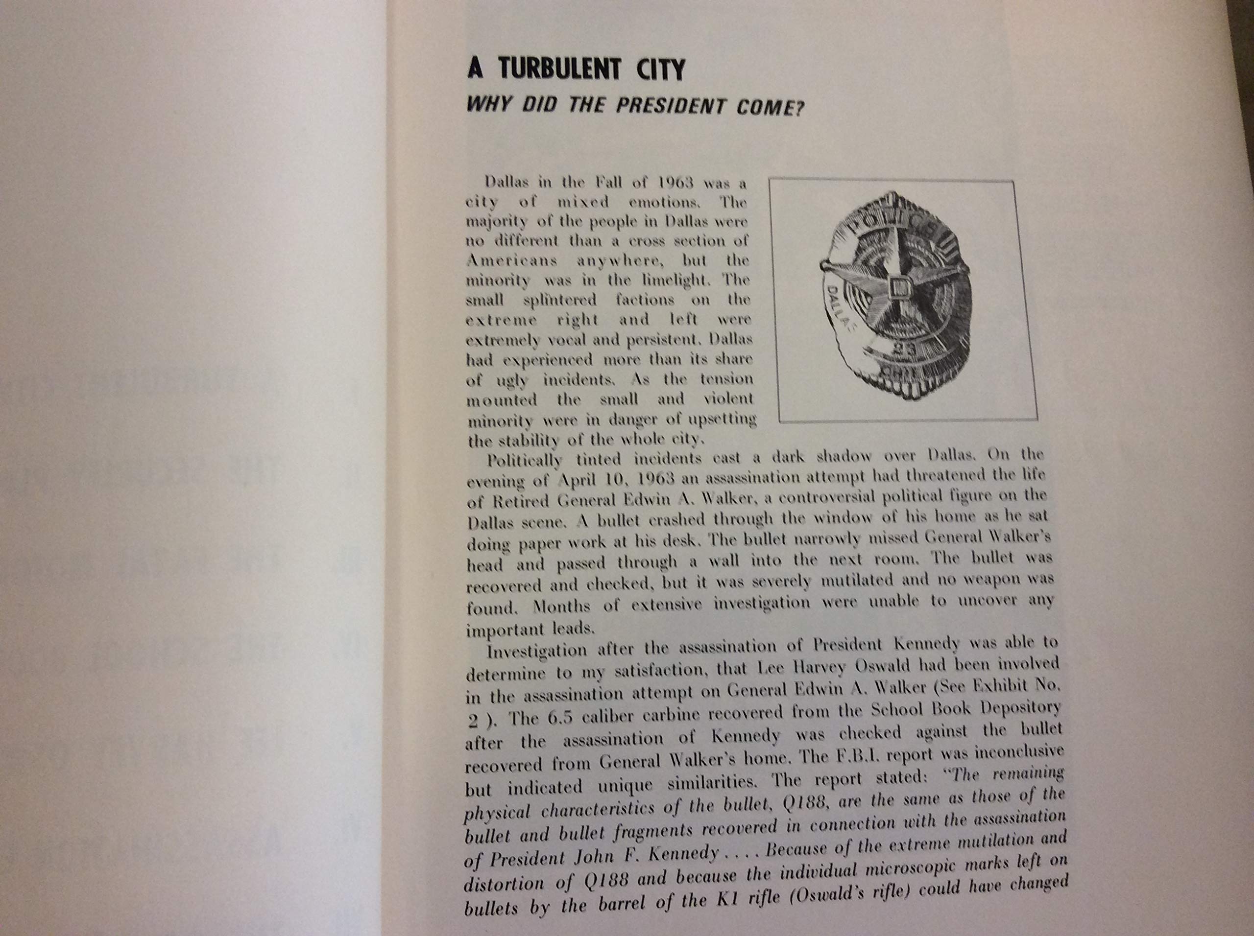 Retired Dallas police chief, Jesse Curry reveals his personal JFK assassination file used book depot