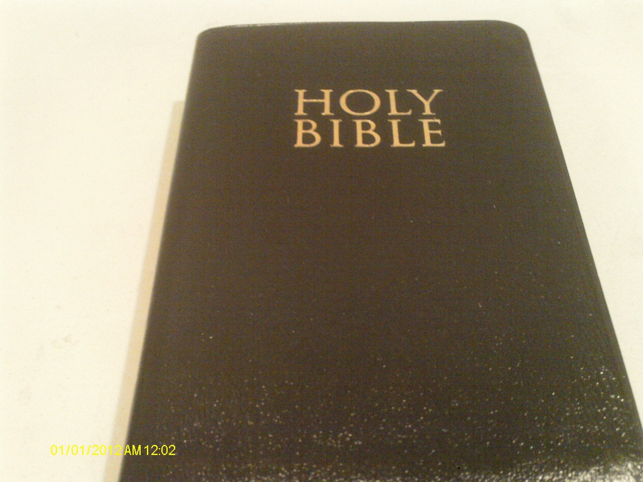 KJV Holy Bible Giant Print Personal Size Reference Gold Edition used book depot