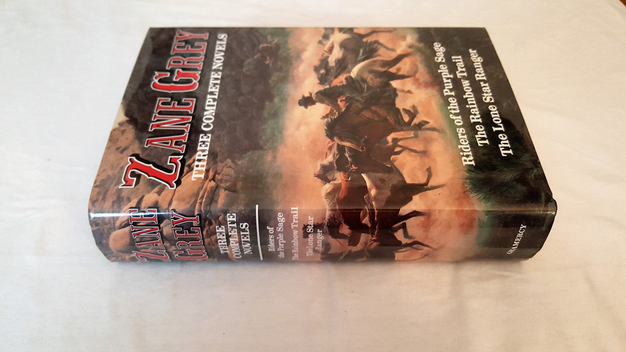 Zane Grey: Three Complete Novels: Riders of the Purple Sage, The Rainbow Trail, & The Lone Star Ranger used book depot