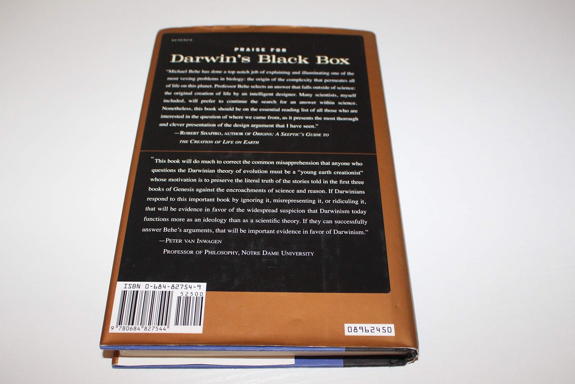 DARWIN'S BLACK BOX: The Biochemical Challenge to Evolution used book depot