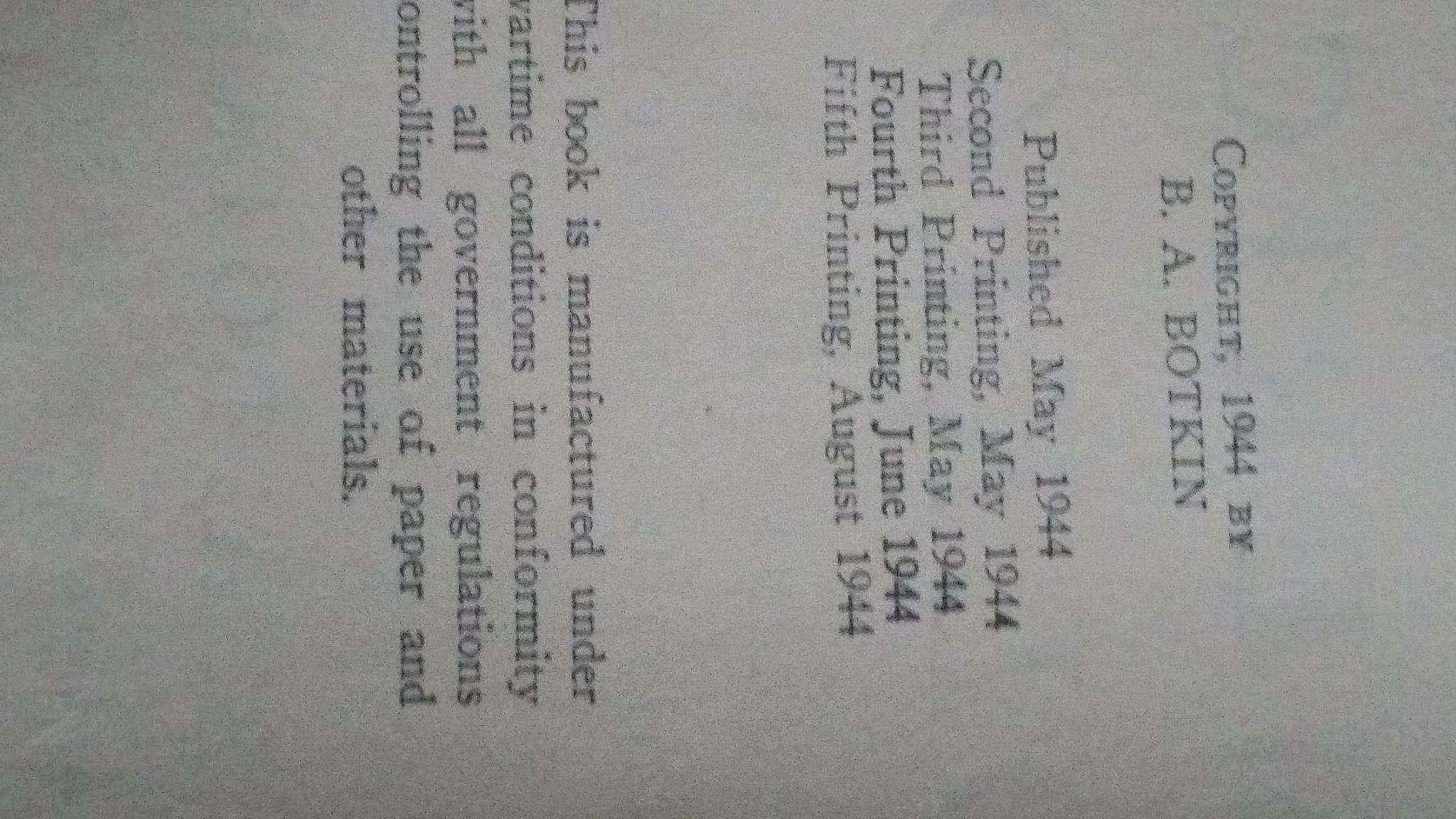 A Treasury of American Folklore used book depot