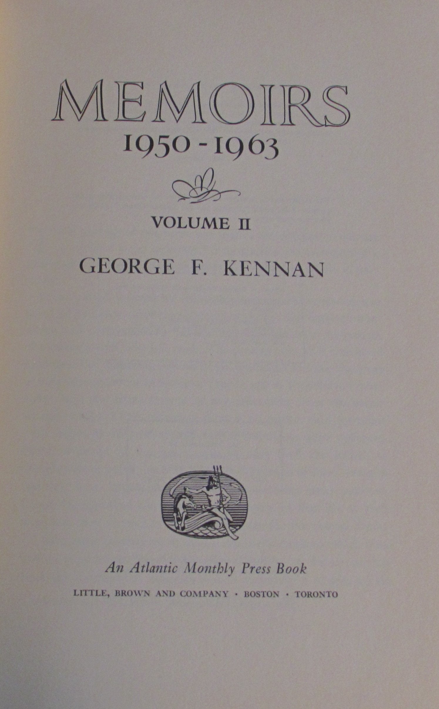 Memoirs, 1950-1963, Vol. 2